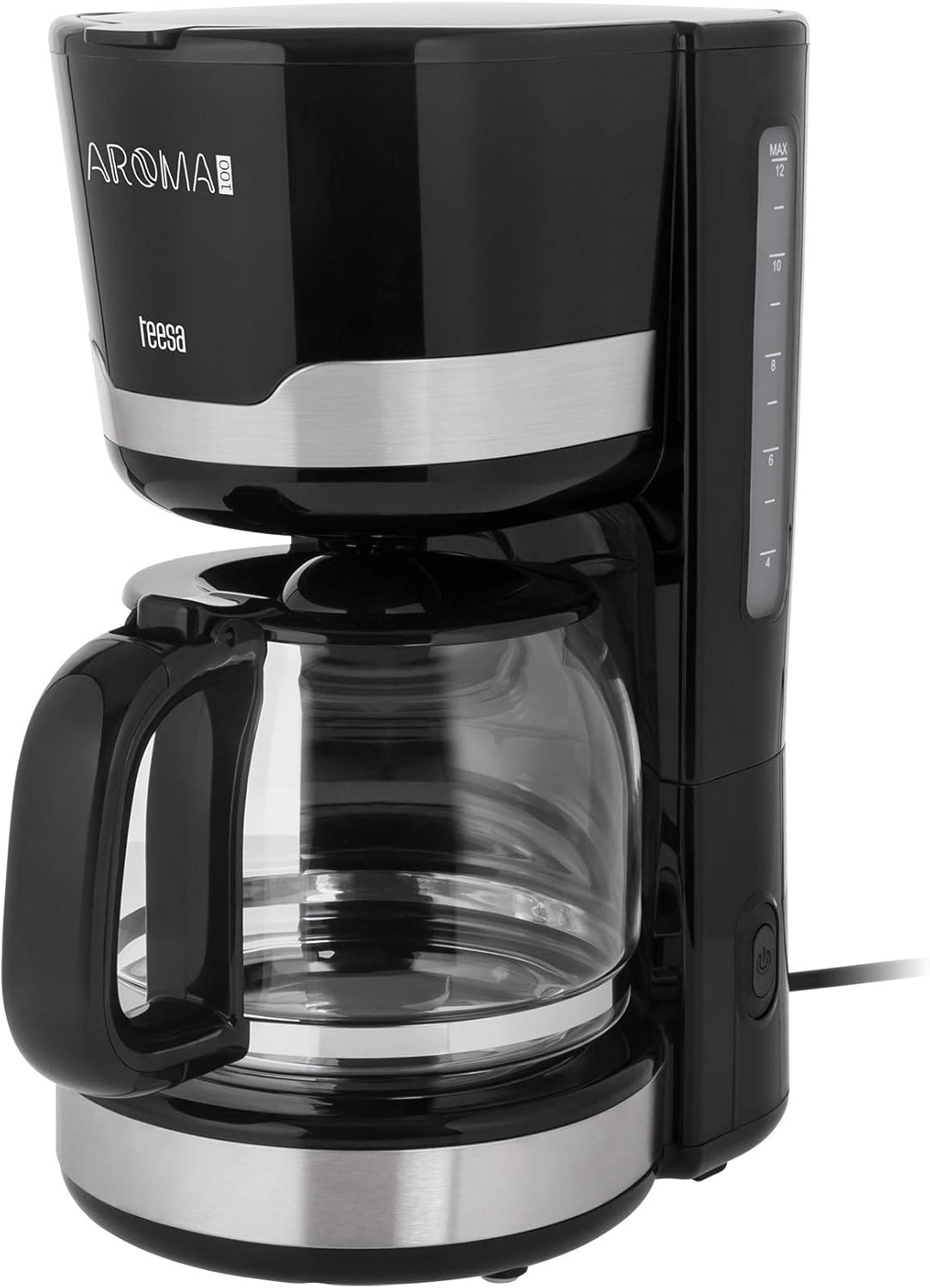 Teesa TSA4006 Filter Coffee Machine with Glass Jug AROMA 100 Black image number 4
