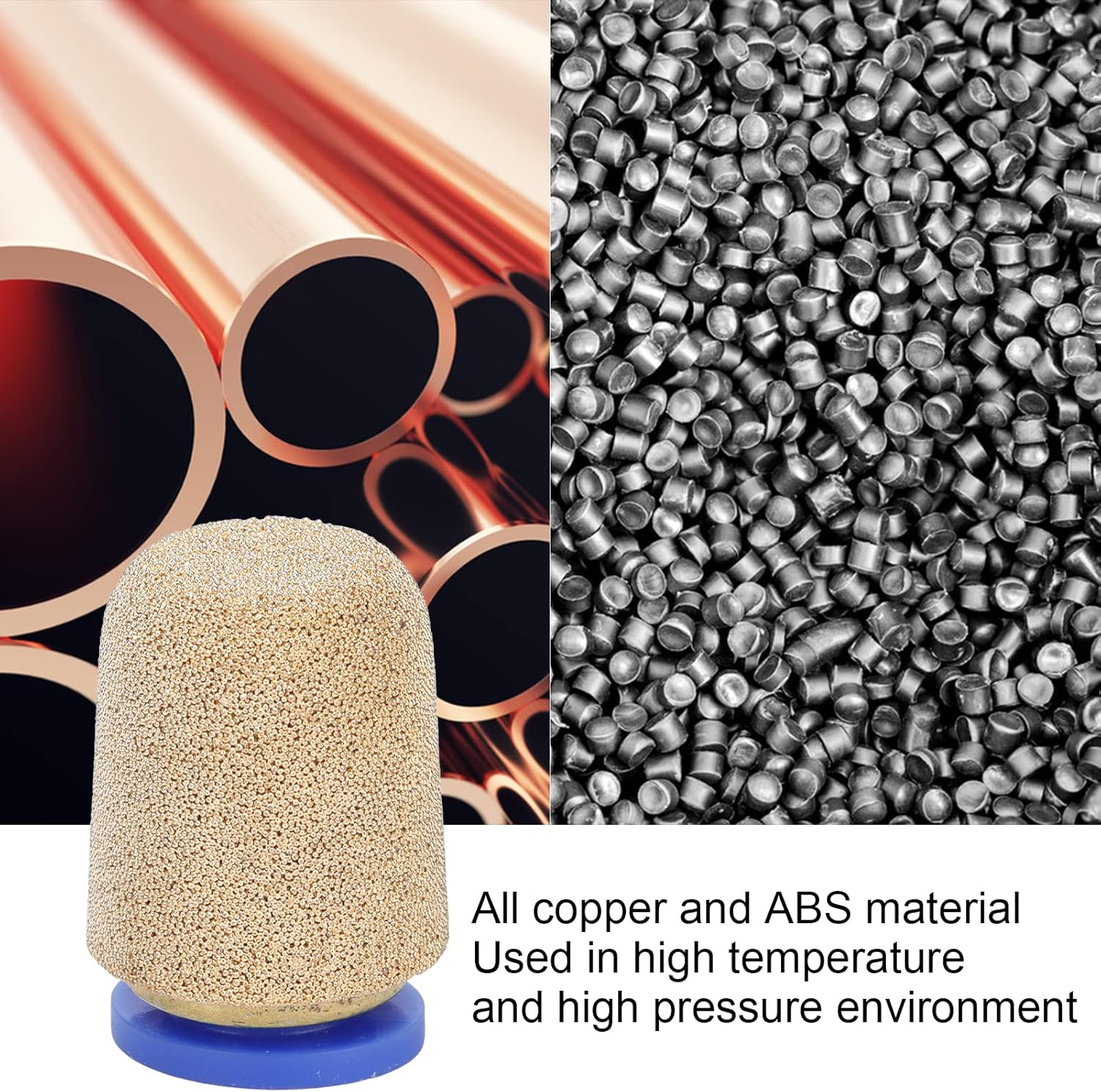 PNEUMATIC MUFFLER COPPER FILTER EXHAUST for Cylinder PSF-10 4PCS in 1 SET