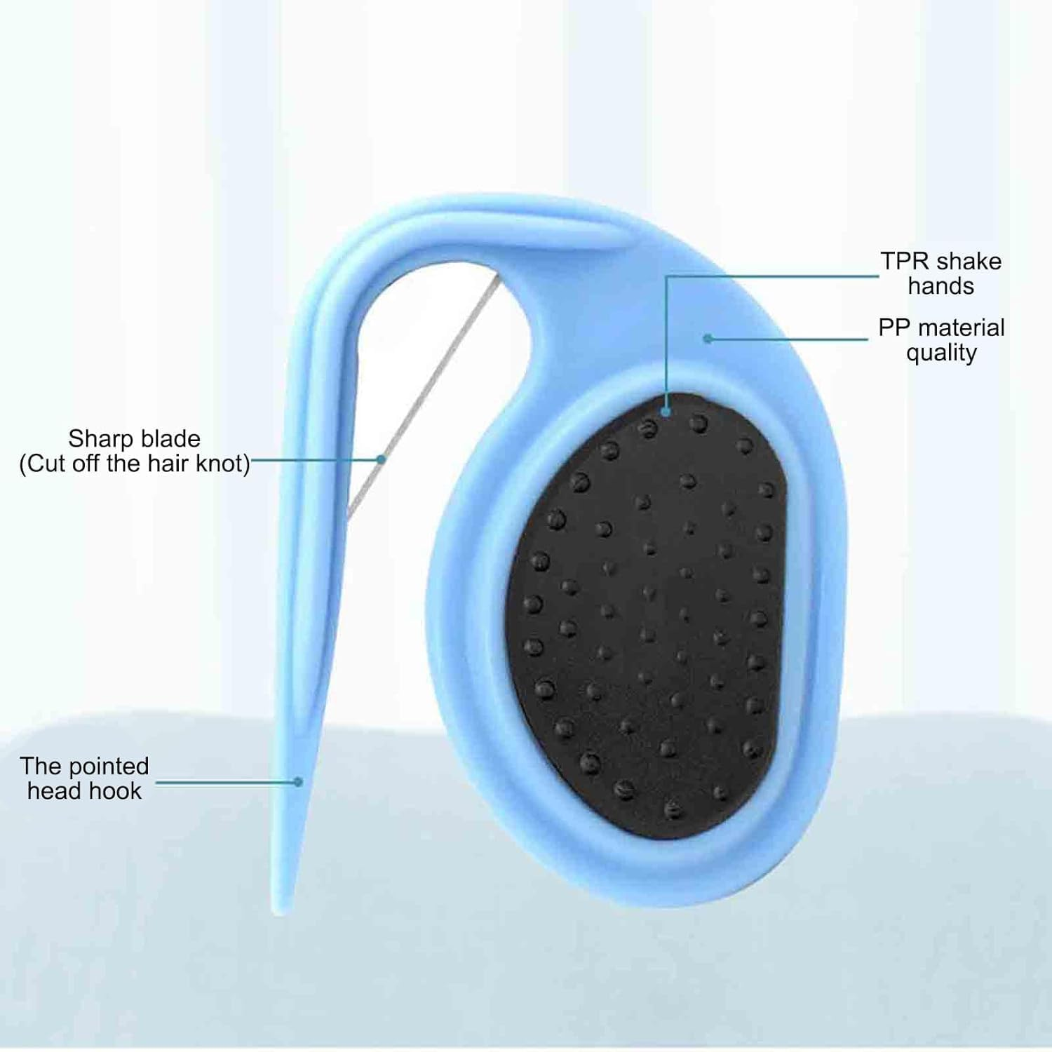 Mezokucelpet Dematting Combs 2Pcs Dog Detangler and Cat Massage Comb, Pet Deshedding Brush, Knotting Comb with Safety Blades, Hair Removal and Grooming Tool(Orange) image number 5