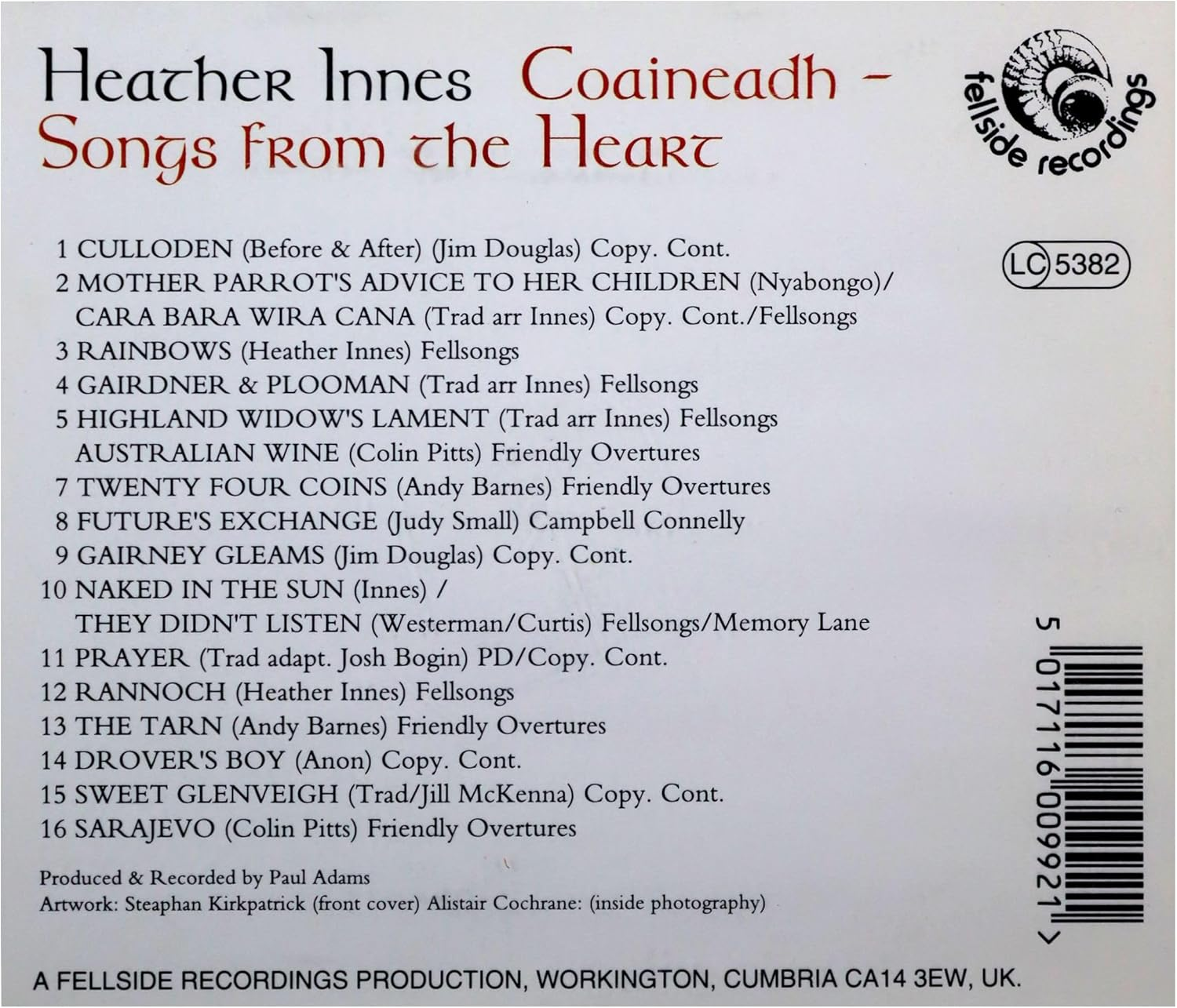COAINEADH - SONGS from the HEART image number 1