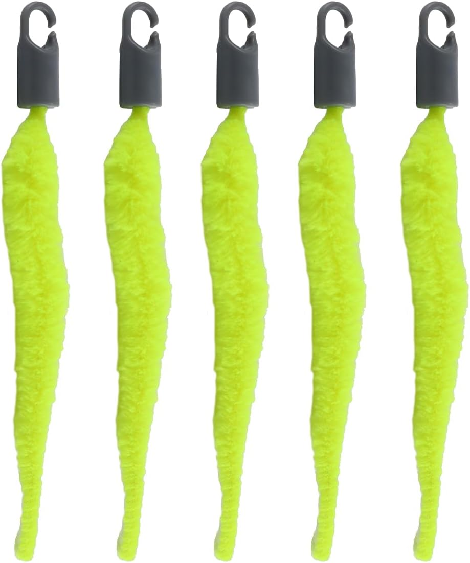 Gorise Pack of 5 Replacement Cat Ball Tails for Self Play and Chew with Plush Fabric and Fluorescent Paint, Ideal for Interactive Pet Balls image number 3