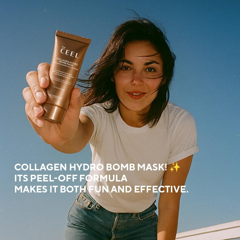 The Ceel Collagen Peel-Off Mask with Glutathione, Ceramide NP & Tea Tree &ndash; Night Wrapping Film Mask for Hydration, Firming & Radiance &ndash; Peel-Off Face Mask for All image number 2