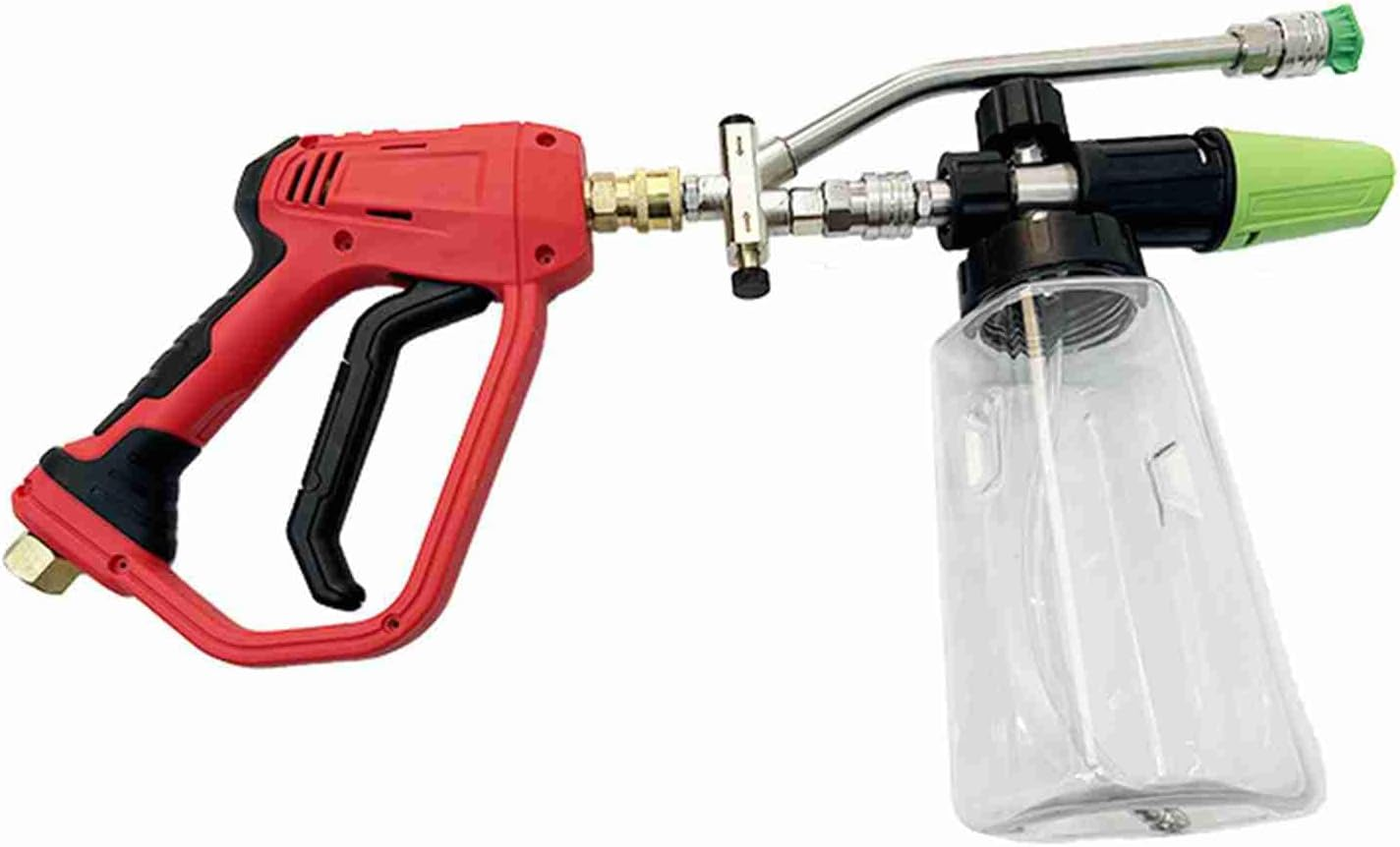 Car Wash Foam Cannon, 1L Foam Cannon, Car Foam Wide Neck Soap Sprayer for Pressure Washer, with Transparent Bottle, 1/4'' Quick Connector (Type 2) image number 4