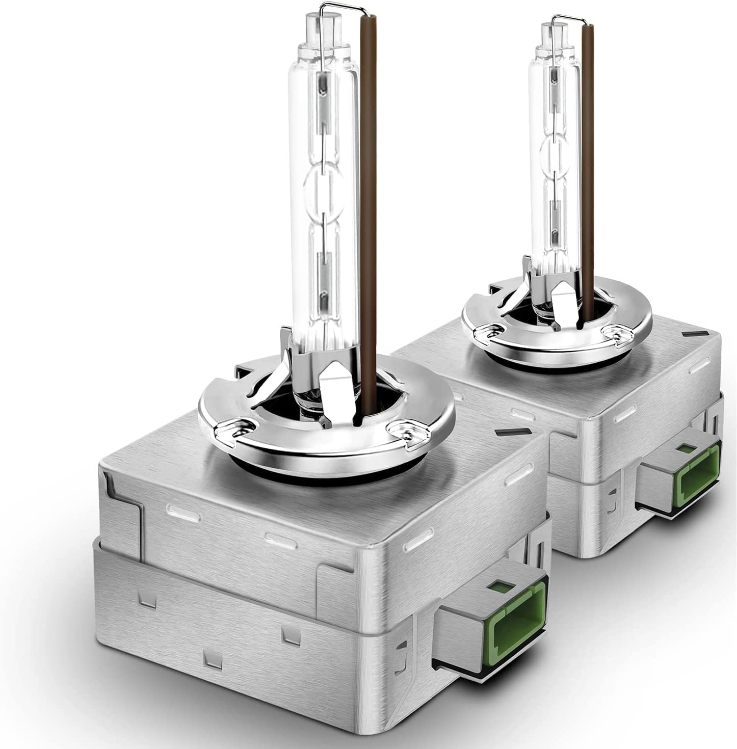 D1S 8000K Xenon HID Headlights Bulb 35W 12V Car Headlamp Replacement Bulbs for Low High Beam (D1S-Steel Bracket, 8000K)