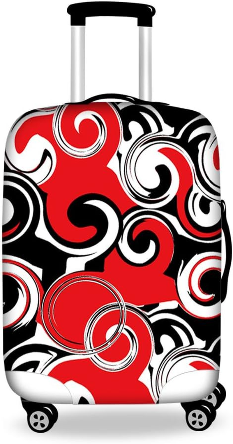 FOR U DESIGNS Men'S Cool -White Space Illusion Print Spandexuggage Case Cover S(18"-22" Cover) Red image number 3