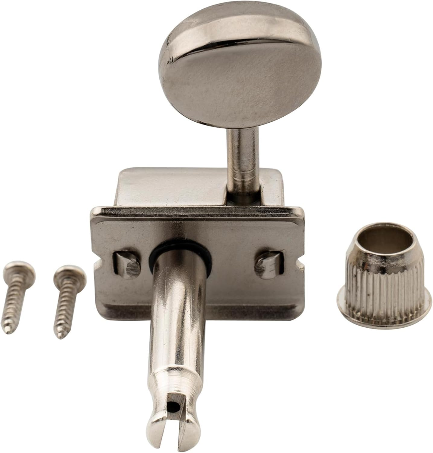 Musiclily Pro Vintage Style Split Shaft 6 in Line Guitar Tuners Tuning Pegs Keys Machine Heads Set for Squier Classic Vibe Strat/Tele Style, Nickel