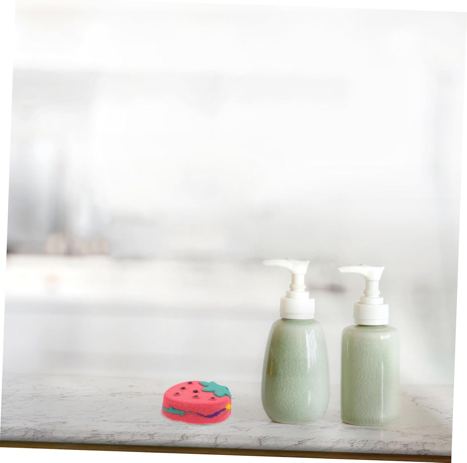 SAFIGLE Aroma Bath Balls Strawberry Shaped Bathing Fun Moisturizing Essential Oil Bath Accessory for Relaxation for and Self Care the Bathroom image number 5