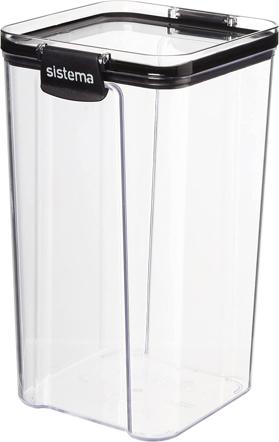 Sistema Ultra Square Food Container, 1.3L, Black & J7S95 Ultra Square Food Container, 460Ml, Black, Brown/Tan image number 2