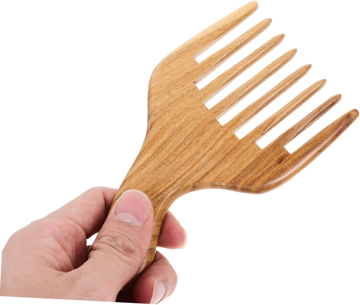 MOTHNUR Wide Tooth Sandalwood Hair Comb Natural Green Sandalwood Sturdy Detangling Comb for Curly Hair