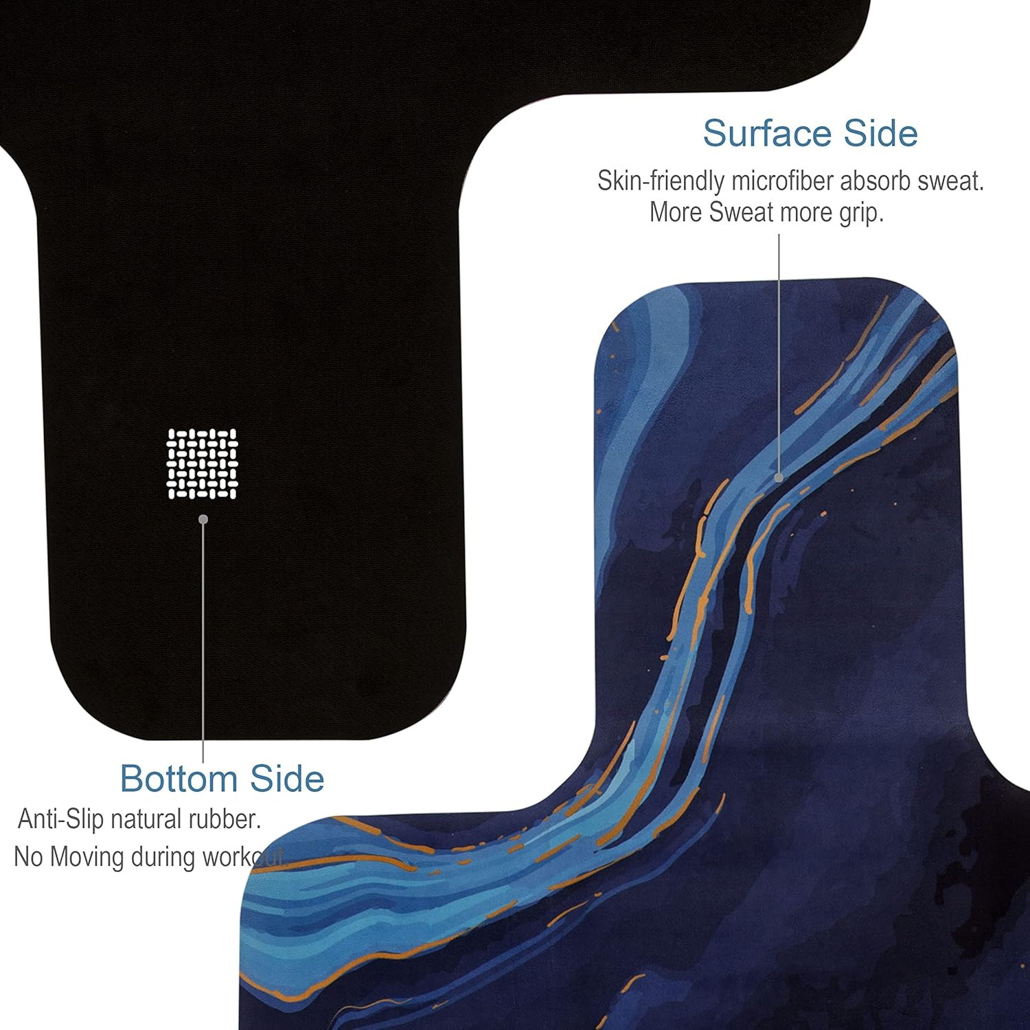 Echome Pilates Reformer Mat Towel with Shoulders, Pilates Reformer Cover with Great Grip, Easy to Wash Light Weight Portable image number 2