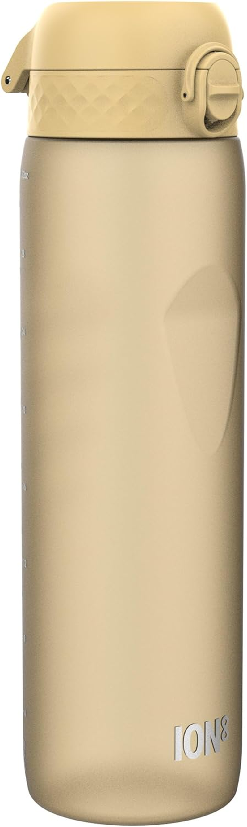 Ion8 1 Litre Water Bottle, 1000 Ml, Leak-Proof, One-Handed Opening, Secure Locking, Dishwasher Safe, Bpa-Free, Carry Handle, Easy to Clean, Ideal for Sports and Gym, Cream White