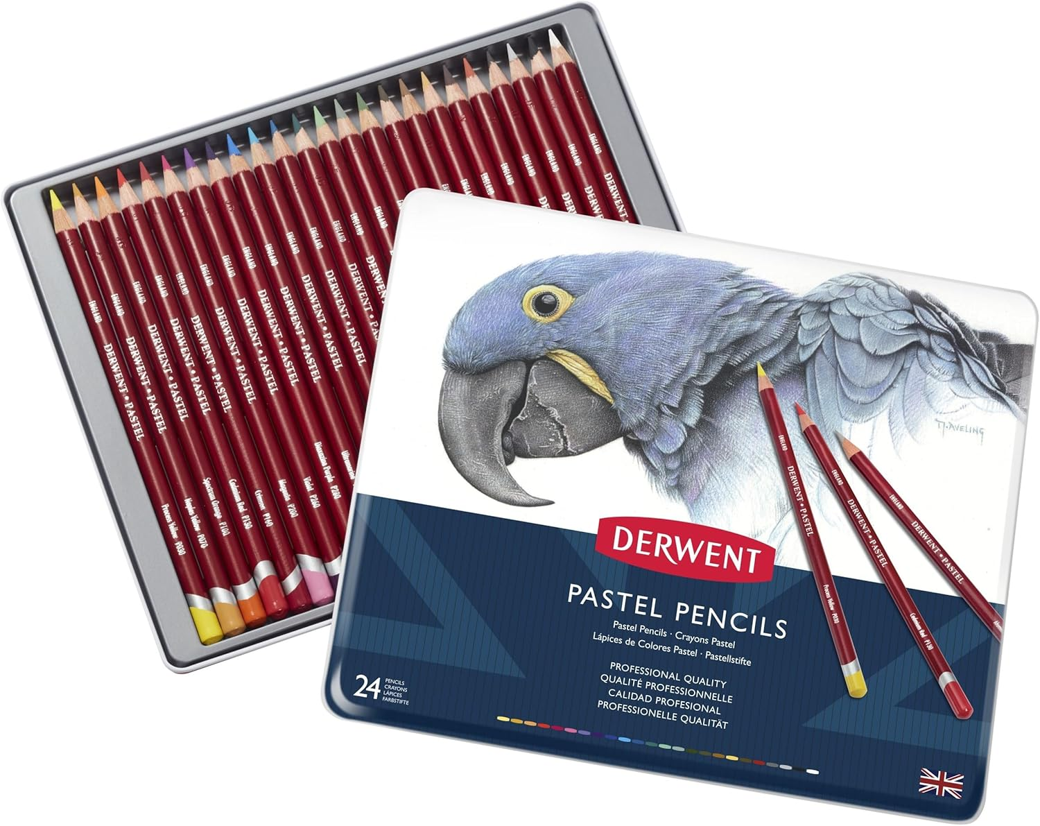 Derwent Pastel Pencils, Drawing & Writing, Set of 36, Ideal for Blending & Colouring, Professional Quality, 0700307