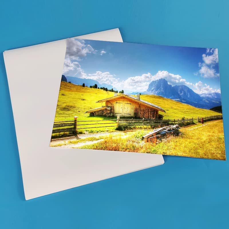 TRI ZONE Printable Vinyl Sticker Paper for Laser or Inkjet Printer, Glossy White, Waterproof, Tear Resistant, Self-Adhesive A4 Sheets, Premium Address Label Stickers, Quick Dry Vivid Colors (25) image number 3