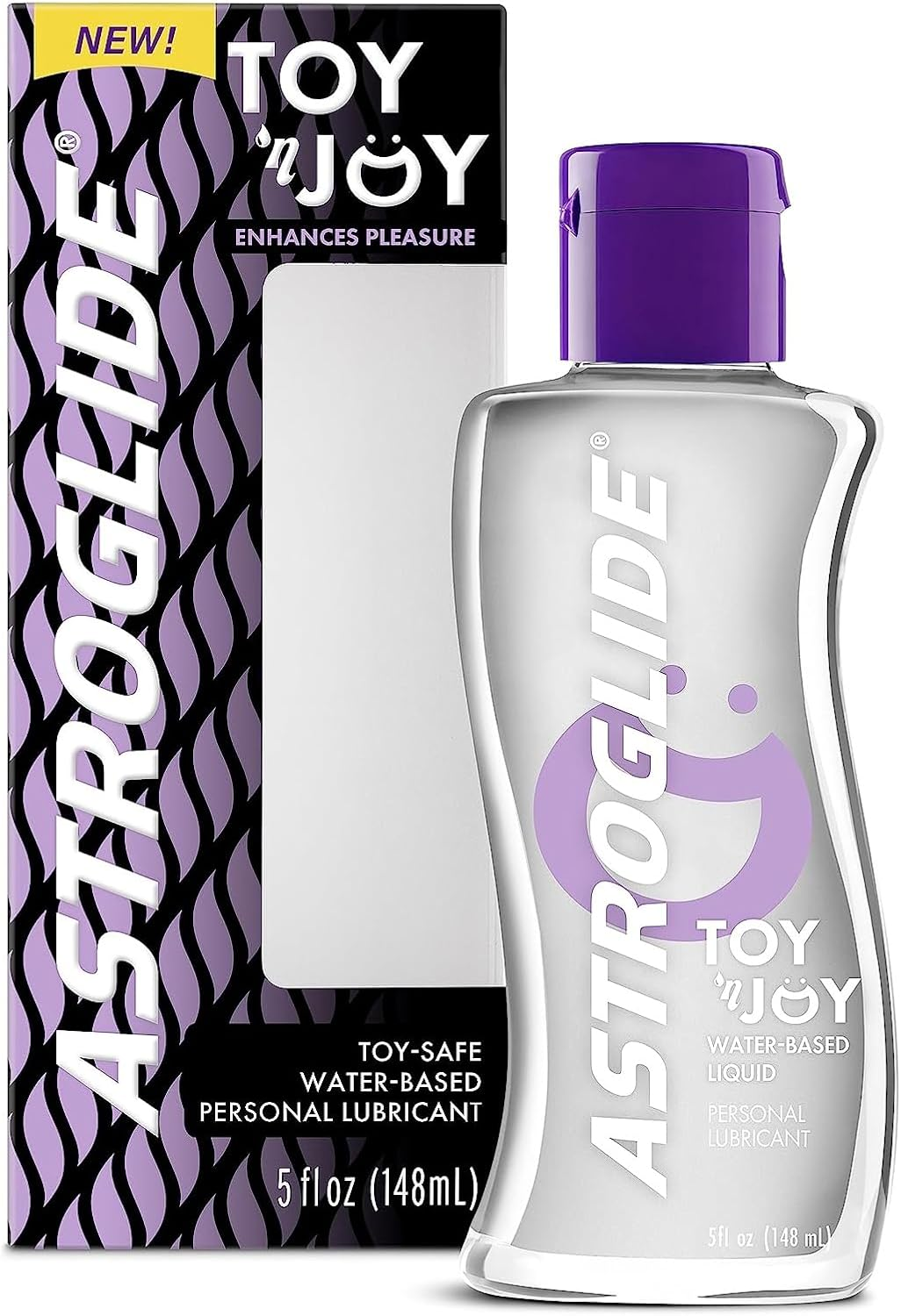 Astroglide Toy 'N Joy, Water-Based Personal Lubricant | Toy-Safe Personal Lubricant, 5 Fl. Oz. image number 1