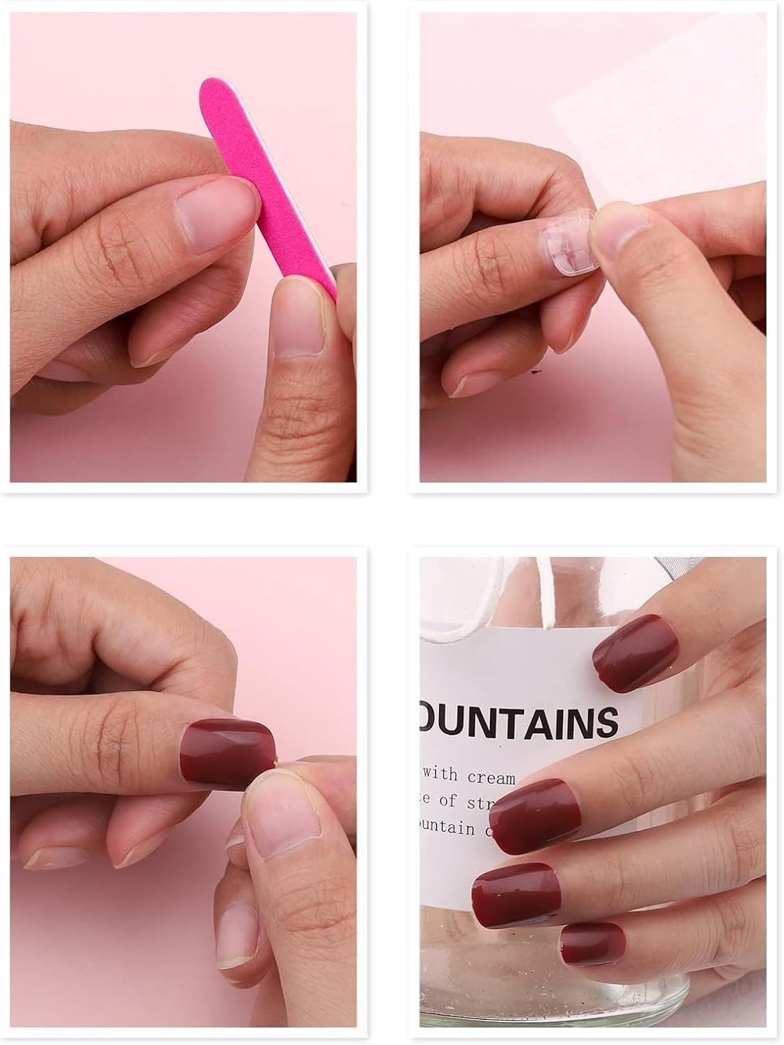 576 Pieces Colorful Short False Nails round Kalolary Fake Nail Full Cover Artificial Acrylic Tips Press on Nails for Women Girls DIY Nail Art Design (24 Colors) image number 1