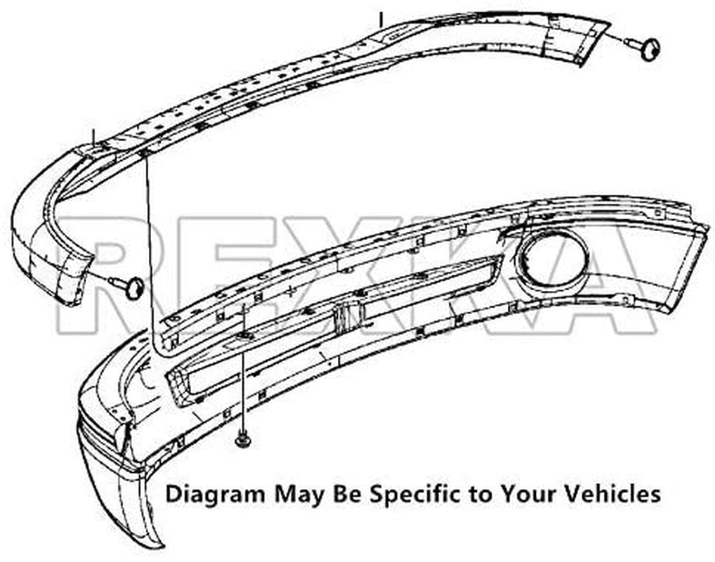 Rexka 20Pcs Bumper Cover Retainer Clips 12Mm Push Pin Compatible with Chrysler 6502625 07-18 Jeep Wrangler & Wrangler Unlimited JK Dodge Dakota Durango Ram 1500 2500 3500 4500 5500 GM 10140480 image number 6