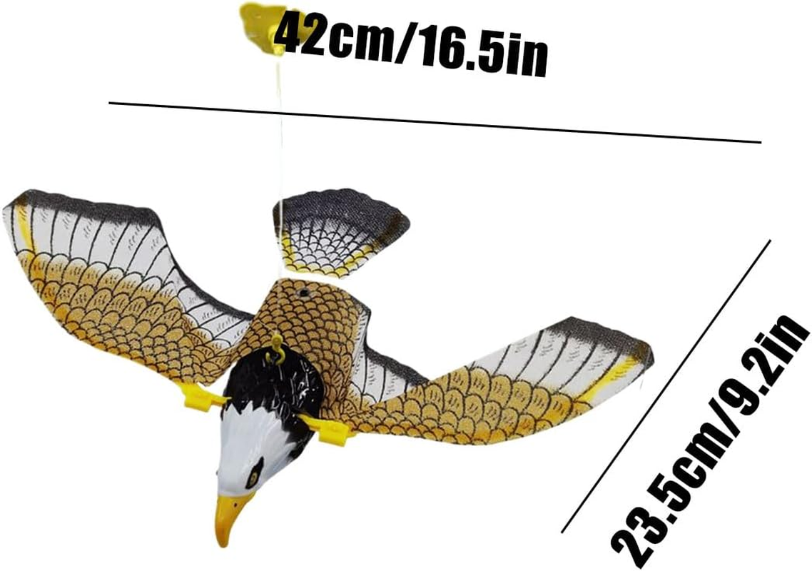 Flying Bird Cat Toy | Flying Interactive Bird Cat Toy with Light Sound,Electronic Pet Supplies Simulation for Indoor Exercise Stimulating Hunting Play Ceiling Jumping - Flying Eagle Model image number 3