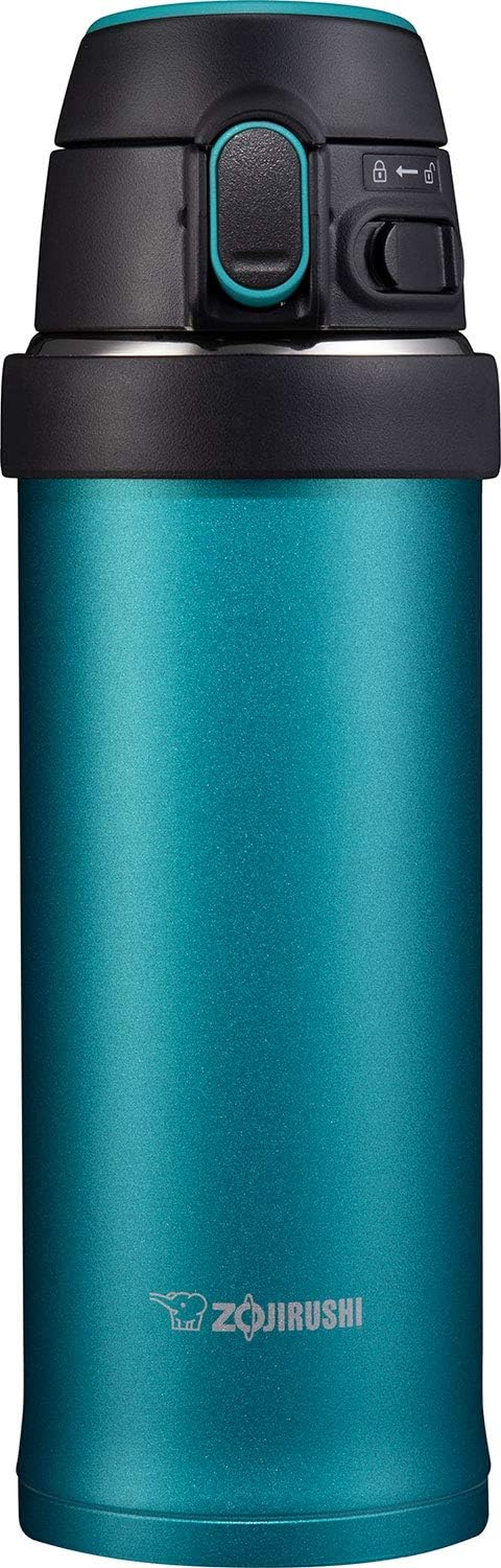 Zojirushi SM-QHE48GK, Flip-And-Go Stainless Mug, 16-Ounce, Teal image number 1