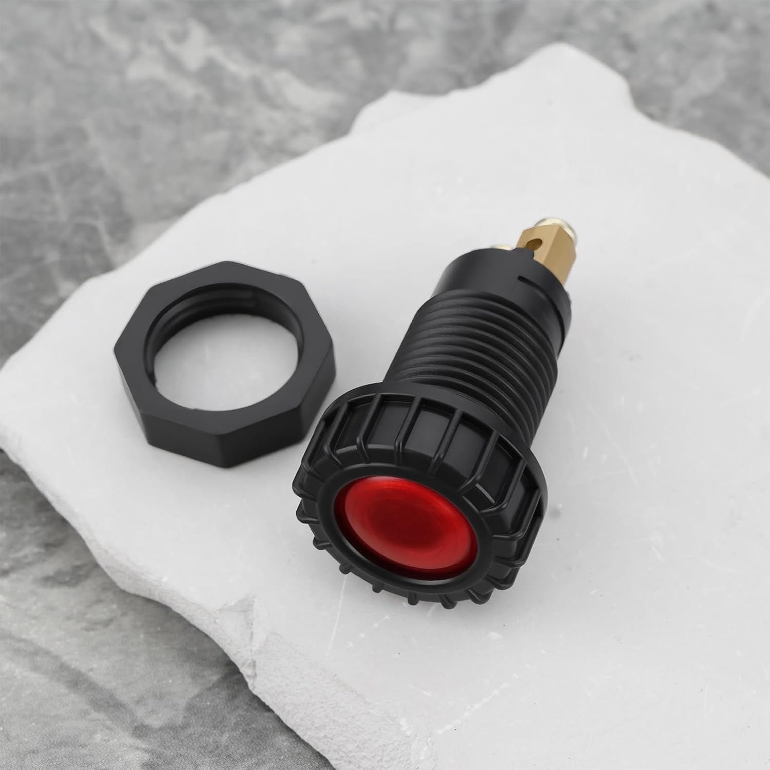 Ecsing 12V Dash Charging Warning Light Lamp 17Mm Mounting Hole 20179 Compatible with Massey Ferguson TE20 TEA20 TED20 Tractor