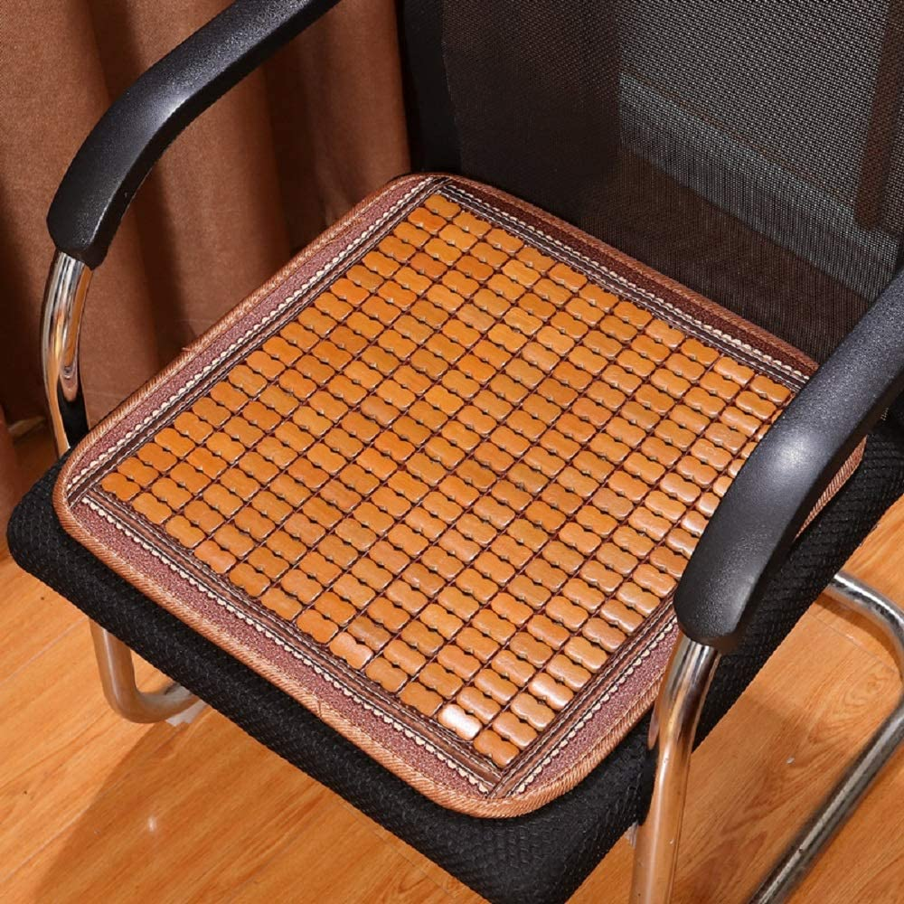 Maricome Bamboo Chair Cushions Summer Car Seat Cushion Seat Pad, Breathable Anti-Slip Size 45X45CM (1) image number 3