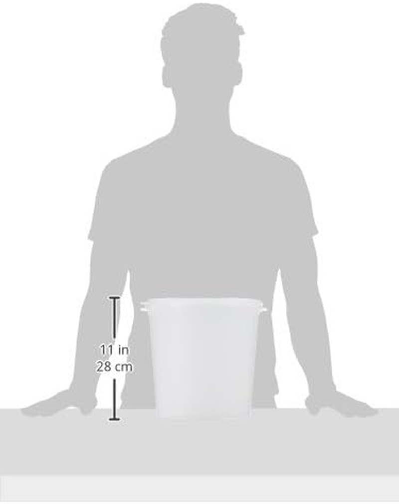 Sanko Plastic A-100 Airtight Container, Round, 2.8 Gal (10 L), White image number 2