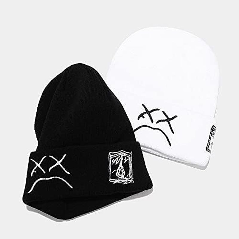 Fashion Autumn Winter Warm Beanie Hats Embroidery Cotton Caps Men Women Knitted Hip Hop Hats image number 5