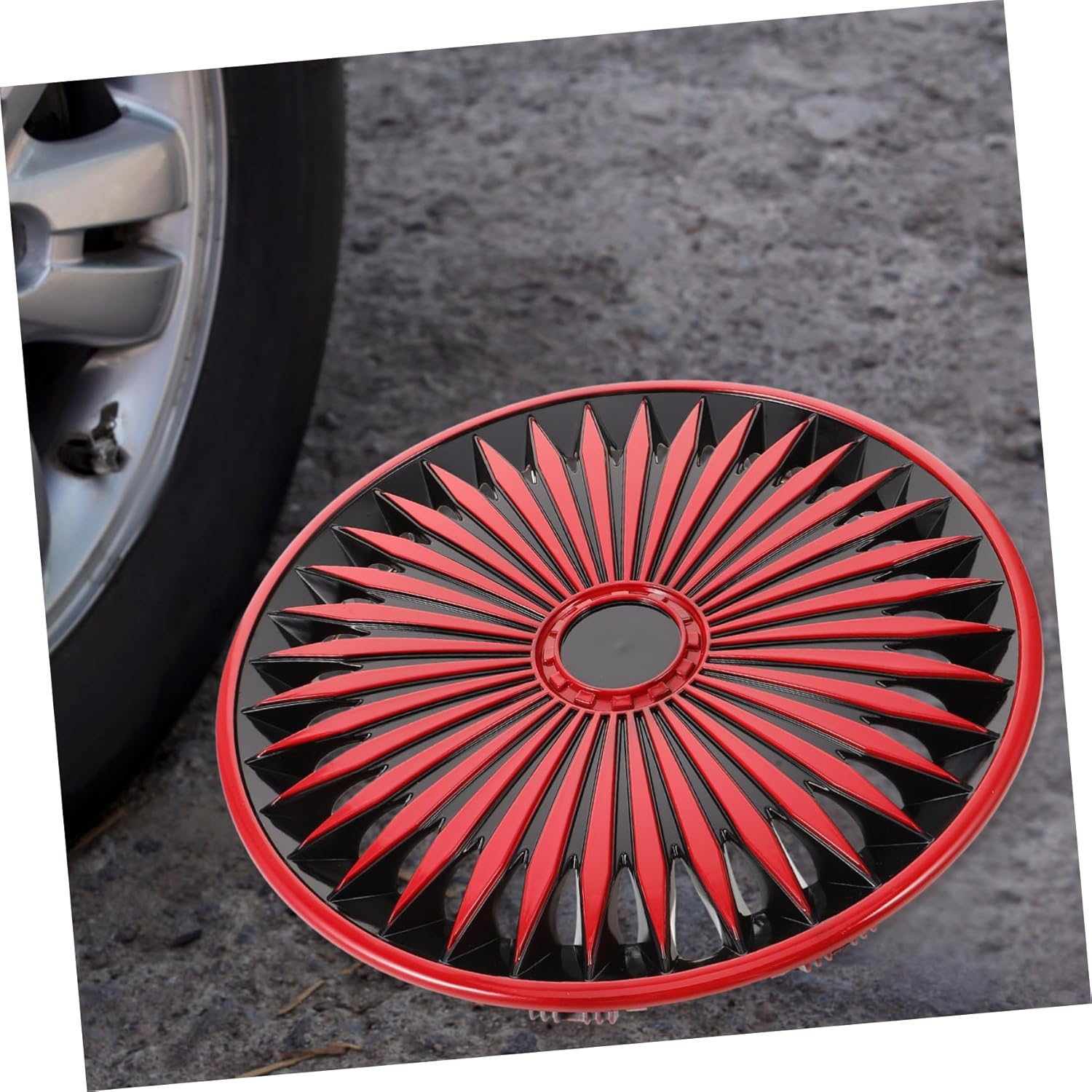 JECOMPRIS Decorative Car Hubcap Set Universal Wheel Rim Covers for Automotive Vehicles Easy Installation Suitable for Trucks and Cars image number 6