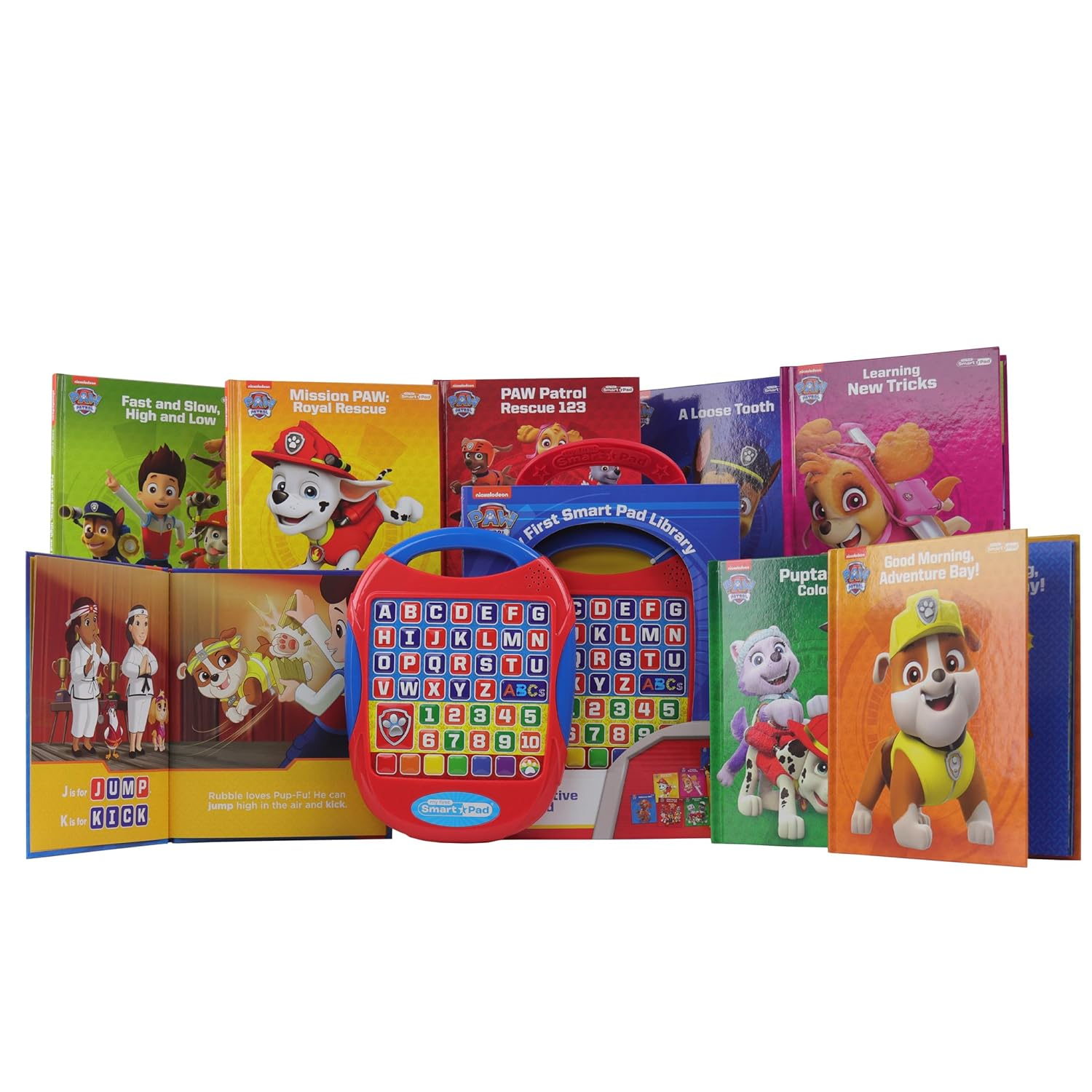 Nickelodeon PAW Patrol: My First Smart Pad Library 8-Book Set and Interactive Activity Pad Sound Book Set image number 1