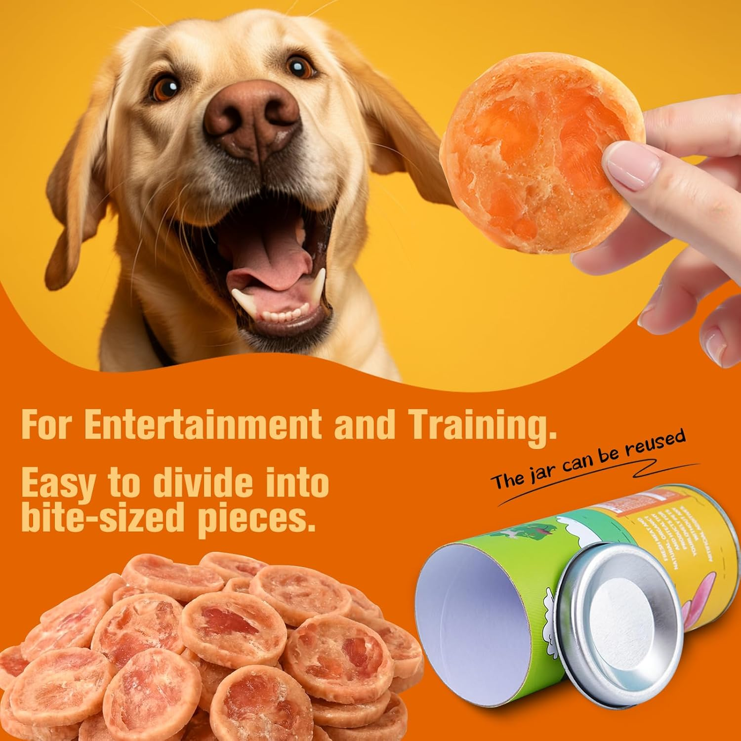 Pure - Chicken Low - Temp Circulated Baked Dog Treats: High - Protein, Delectably Nutritious Chips-70G image number 4