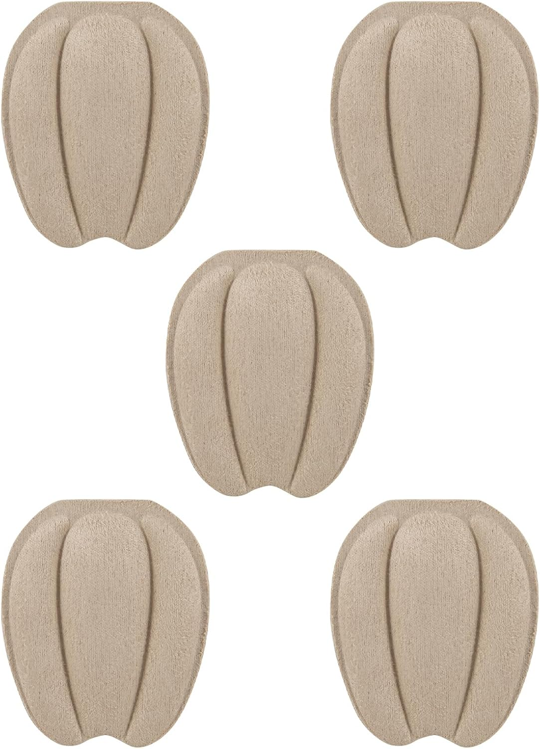 5 Pairs Shoe Tongue Pads,Memory Foam Shoe Padding,Self-Adhesive Inserts for Blister Prevention, Comfort Insoles for Shoes Sneakers, Casual Shoes and High Heels(Black)