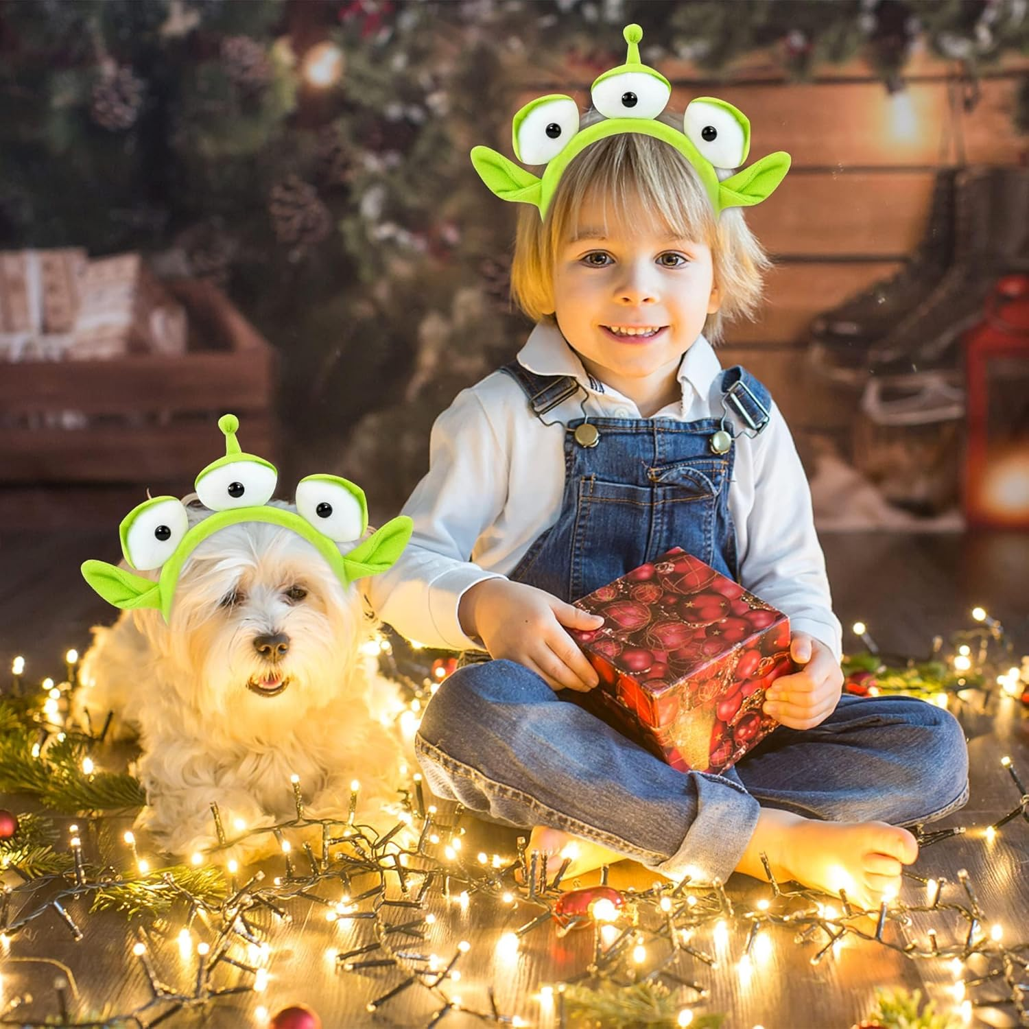 PKONEWNO Alien Headband Alien Consume Toy Stretchy Monster Headband Plush Eyeball Accessories for Toy Story Party Cosplay image number 3