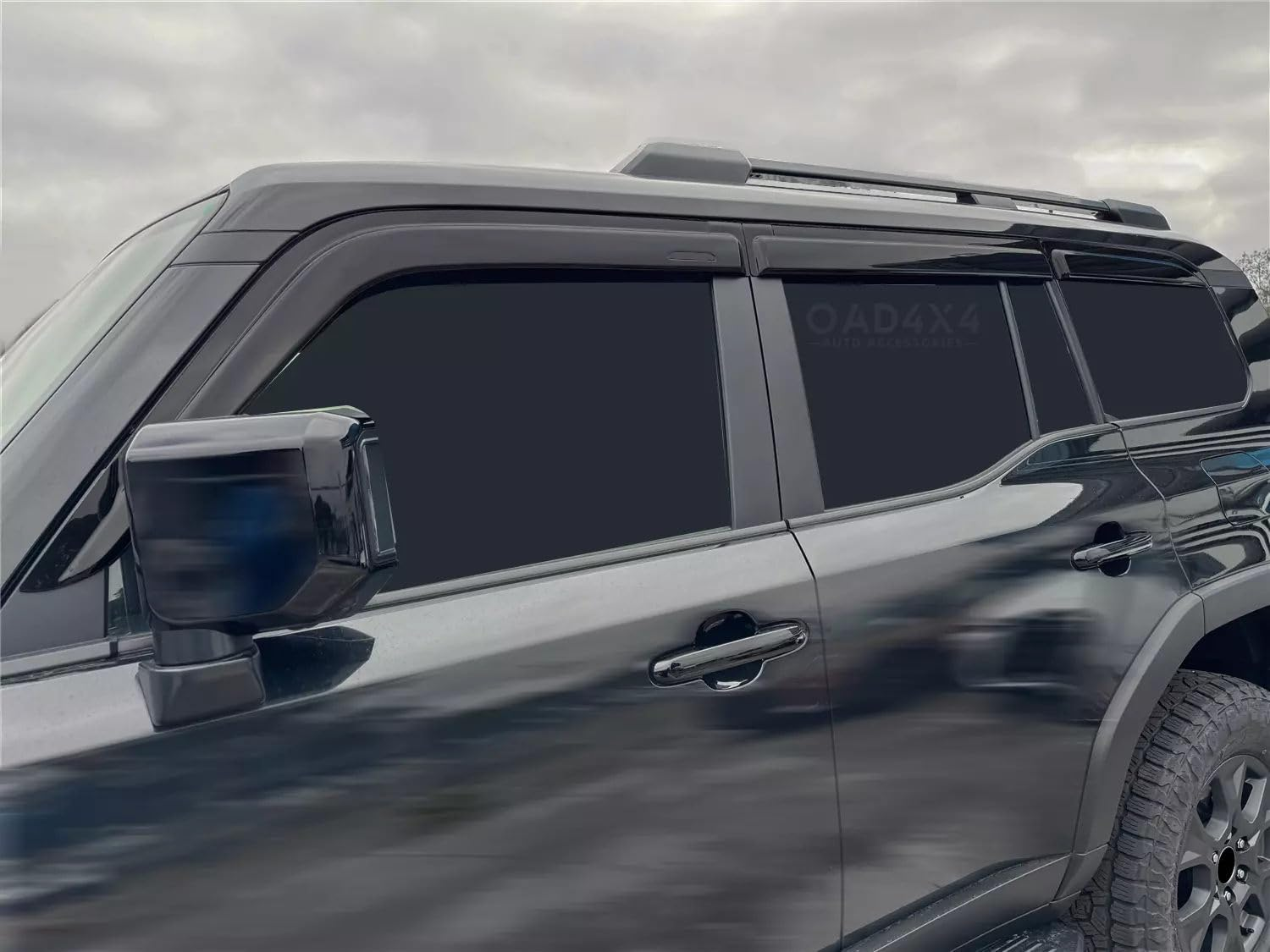 OAD4X4 Weathershields Compatible with Toyota Land Cruiser Prado 250 LC250 2024-Onwards, Weather Shields Window Visors Wind Deflectors Sun Rain Guard 6PCS Set image number 1