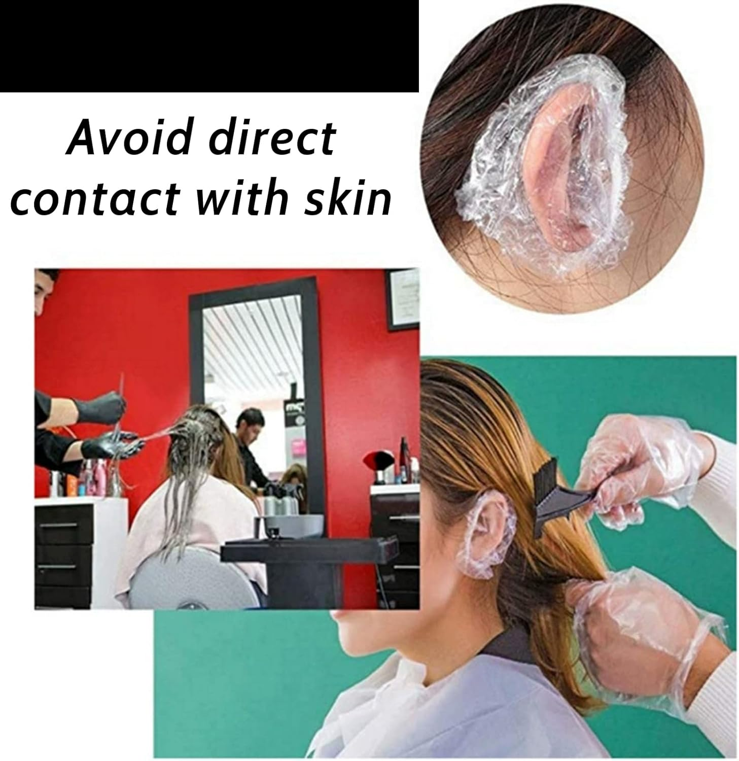 CATOR Pack of 10 Highlighting Caps, Reusable, High Gloss, DIY Colouring, Highlight Cap, Hair Dye Set, Silicone Highlight Cap, with Holes image number 4