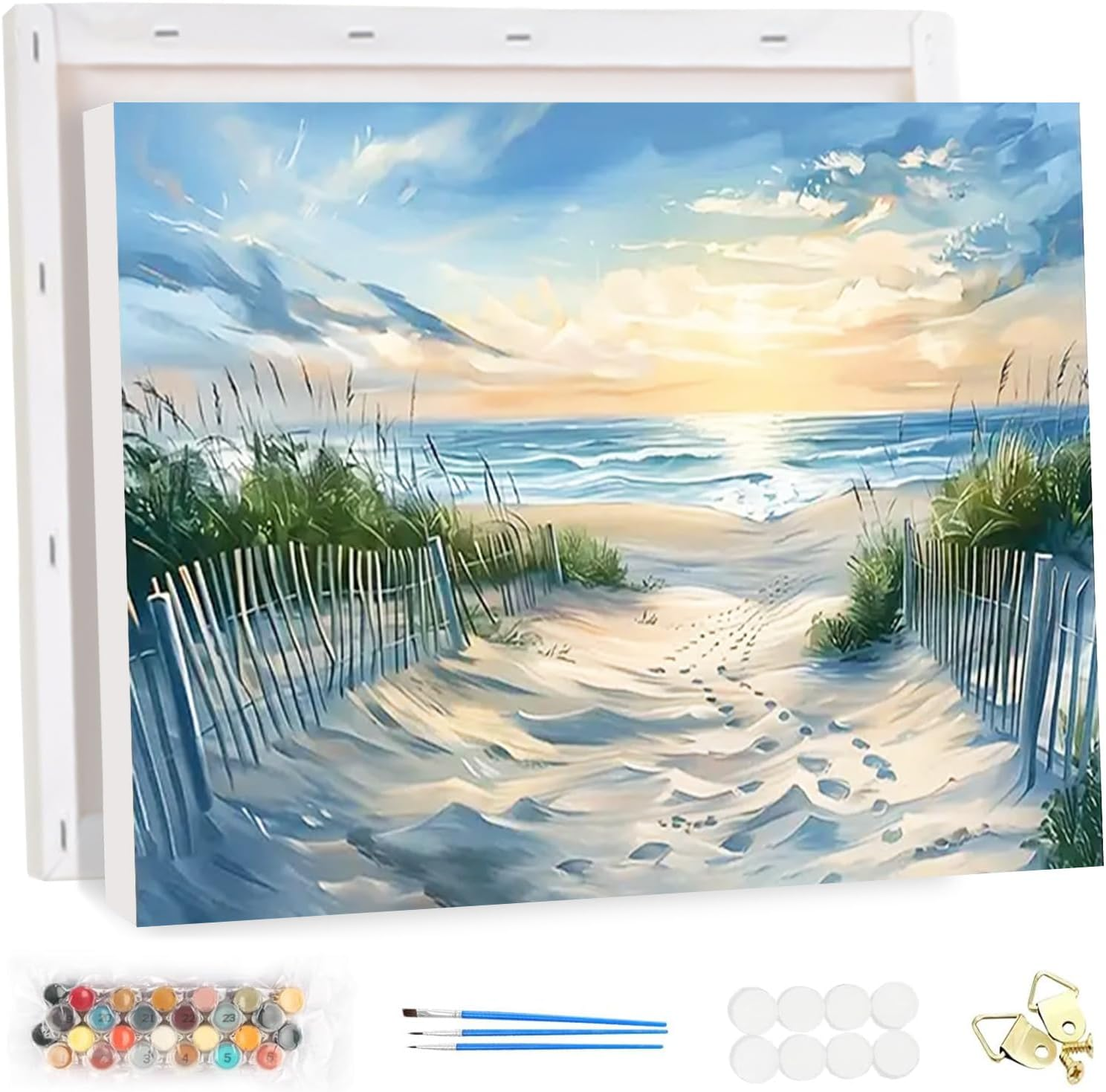 HEIBAGO Paint by Numbers Framed, DIY Chicken Paint by Numbers Kits, Animal Paint by Numbers for Adults Arts and Crafts Acrylic Pigment Drawing Paintwork Wall Art for Home Wall Decor 30X30Cm - Chicken Animal image number 6