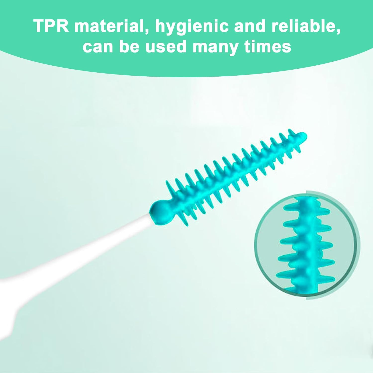 220Pack Toothpicks, Disposable Dual-Use Dental Floss Picks,Interdental Brush, Suitable for Daily Dental Health Care image number 3