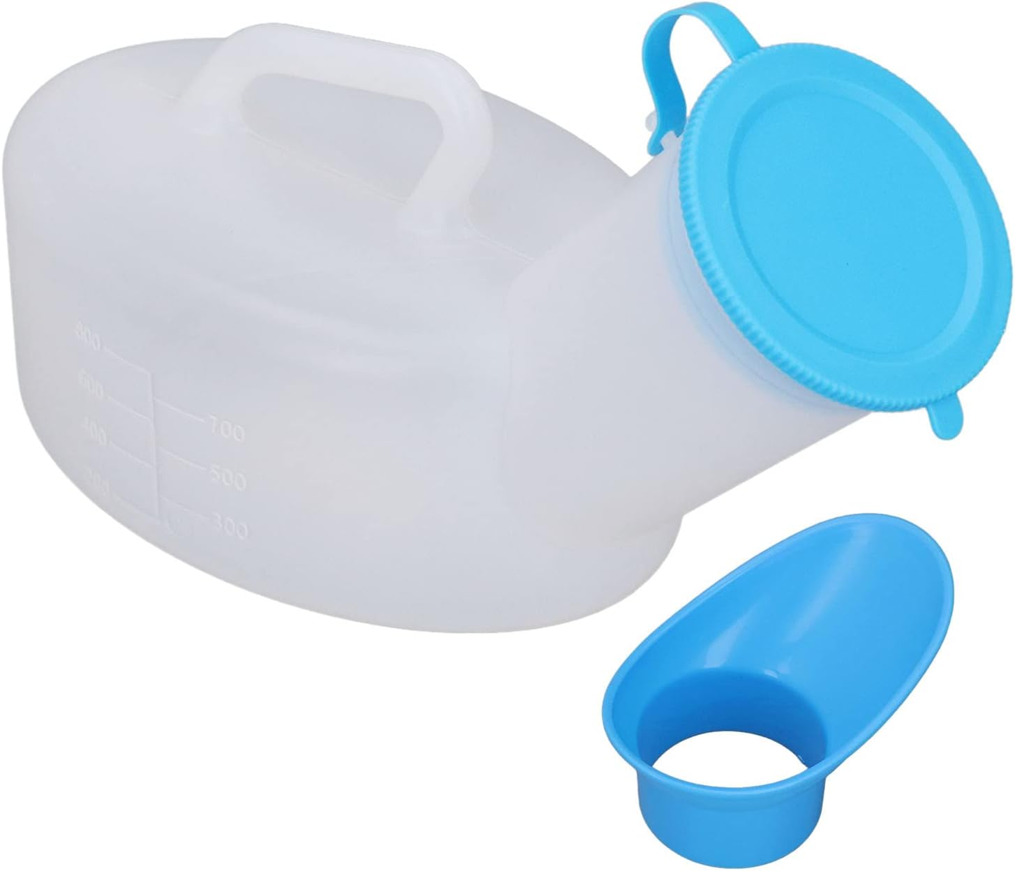 Portable Urinal Bottle for Male Female, Large Capacity Pee Bottle with Spill Proof Lid for Hospitals, Emergency and Travel Use, Easy to Clean, Suitable for Elderly & Bedridden (800Ml Female) - 800Ml Female image number 6