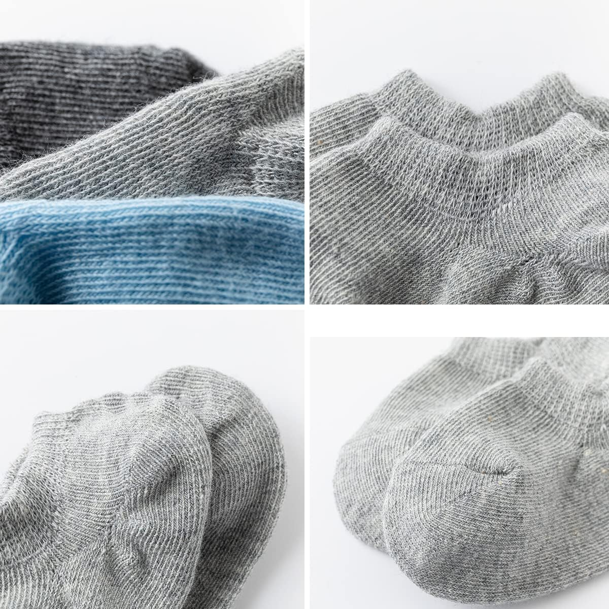 Marchare Baby No Show Socks Cotton Non-Slip Low Cut Socks for Girls Boys Infant Toddler Value Pack 6/10 Pairs image number 6