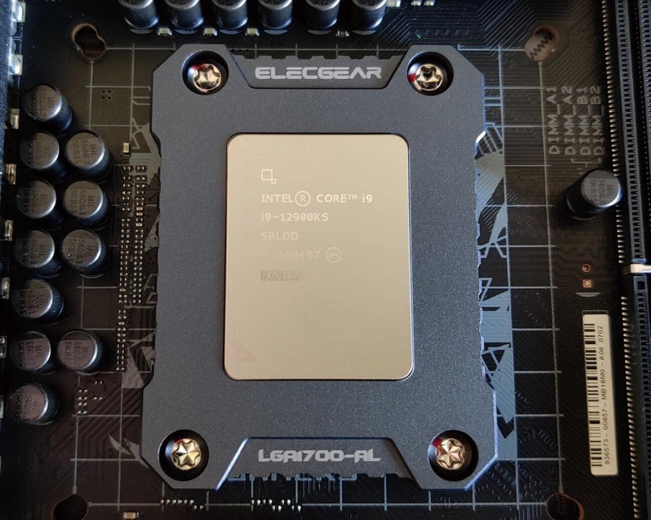 Elecgear Intel CPU Anti-Bending Contact Frame for 13Th and 12Th, Aluminum Mod ILM for Intel LGA1700/LGA1800 Socket, Replacement CPU Retrofit Mount Kit Fixing Buckle and Thermal Paste