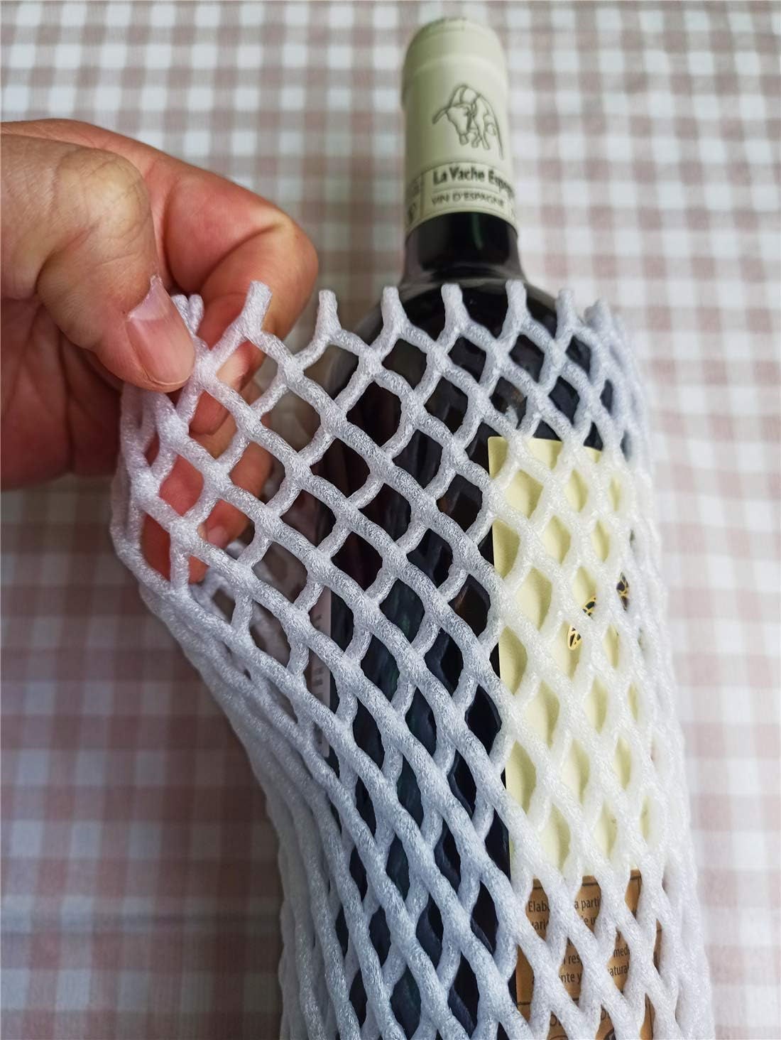 Zzooi 20-Pack Disposable Wine Bottle Protector - Mesh Foam Bags image number 1