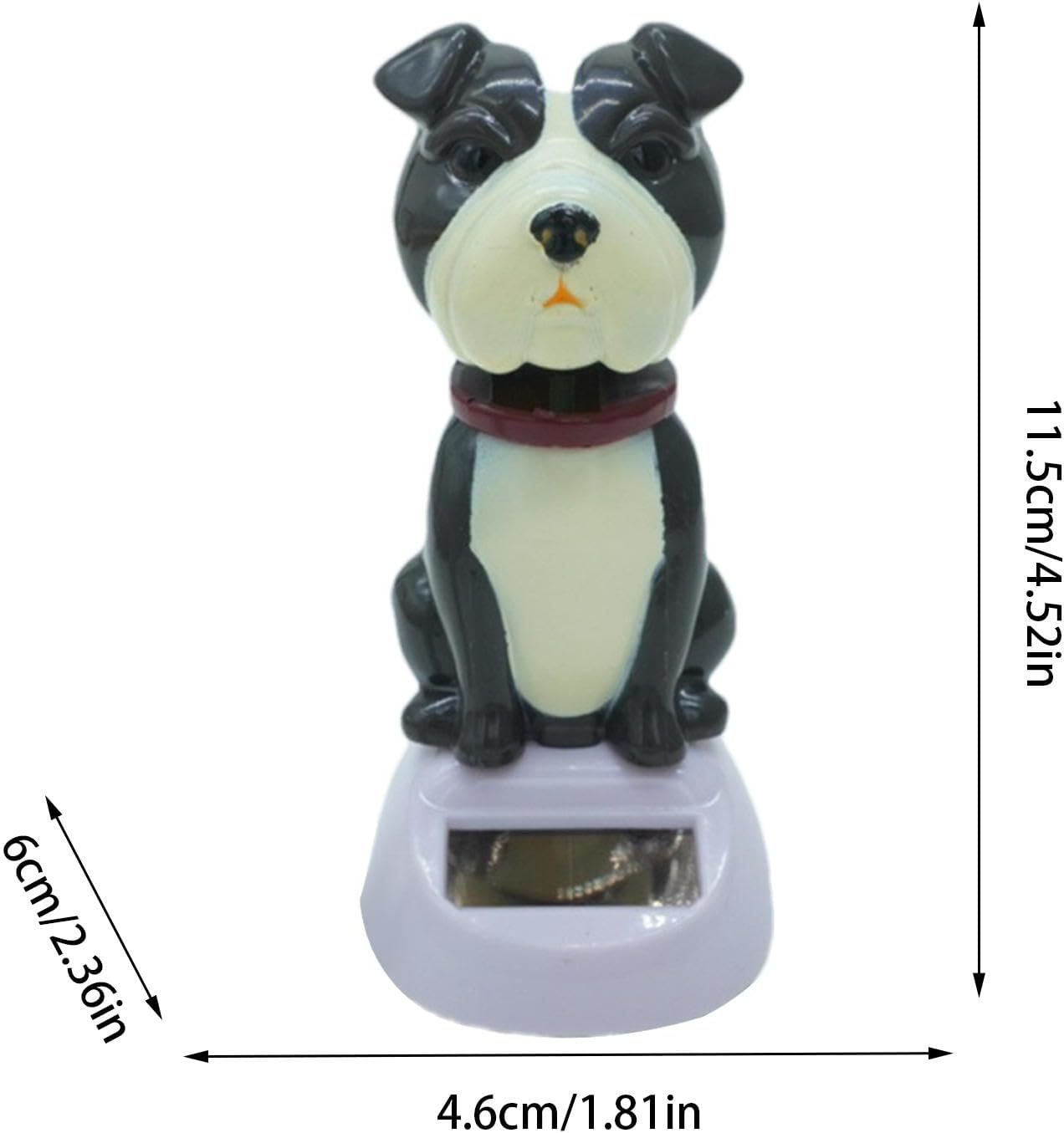 Acunny Solar Animal Figurines, Fun Solar Figures for Car Dashboard - Solar for Dog | Cute Dog Bobble Headed Board Decoration Toy image number 6