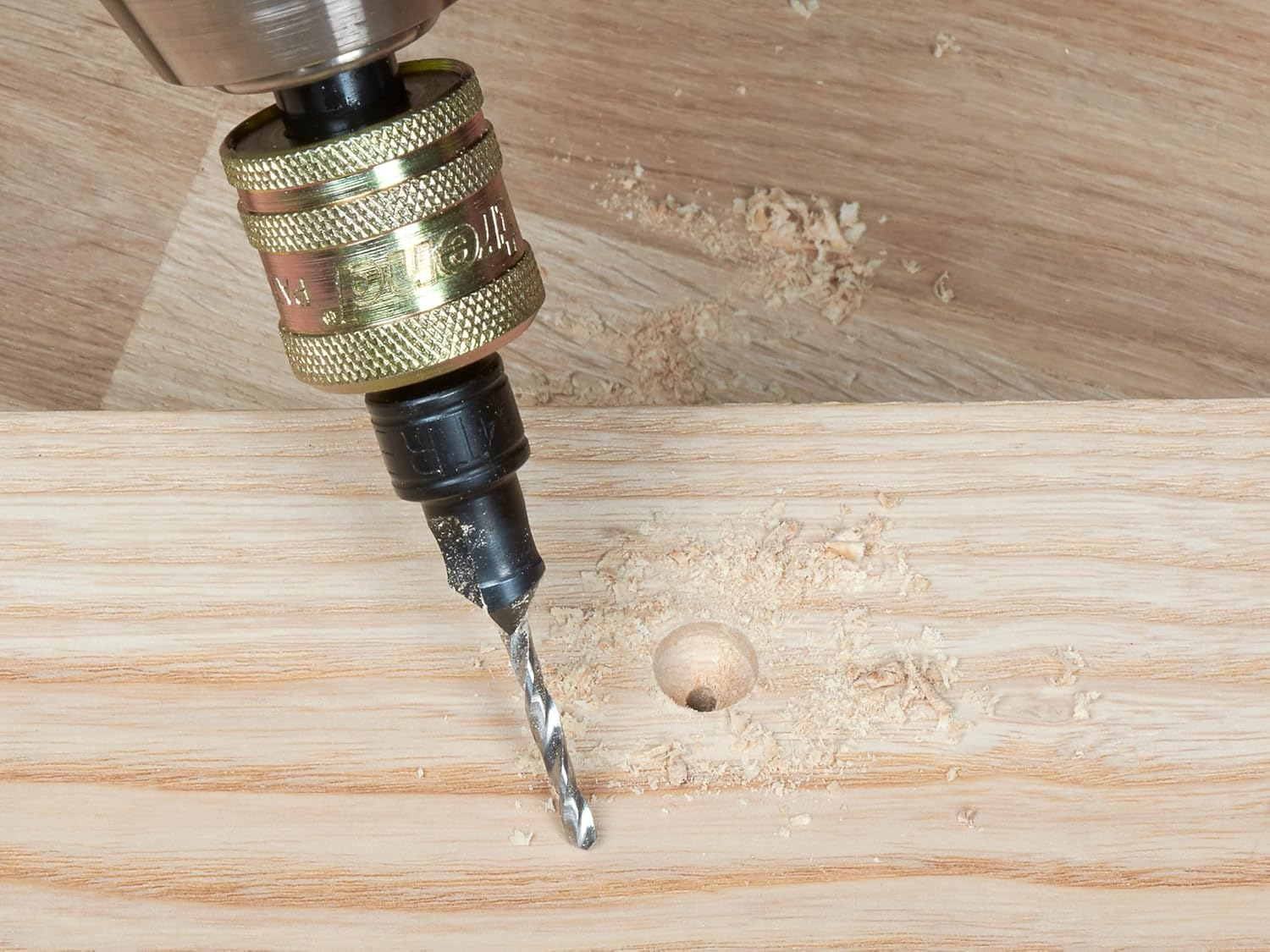 Trend Snappy 4-Piece Countersink & Plug Cutter Set, 1/4 Inch Hex Shank, Quick Release System, SNAP/PC/A image number 3