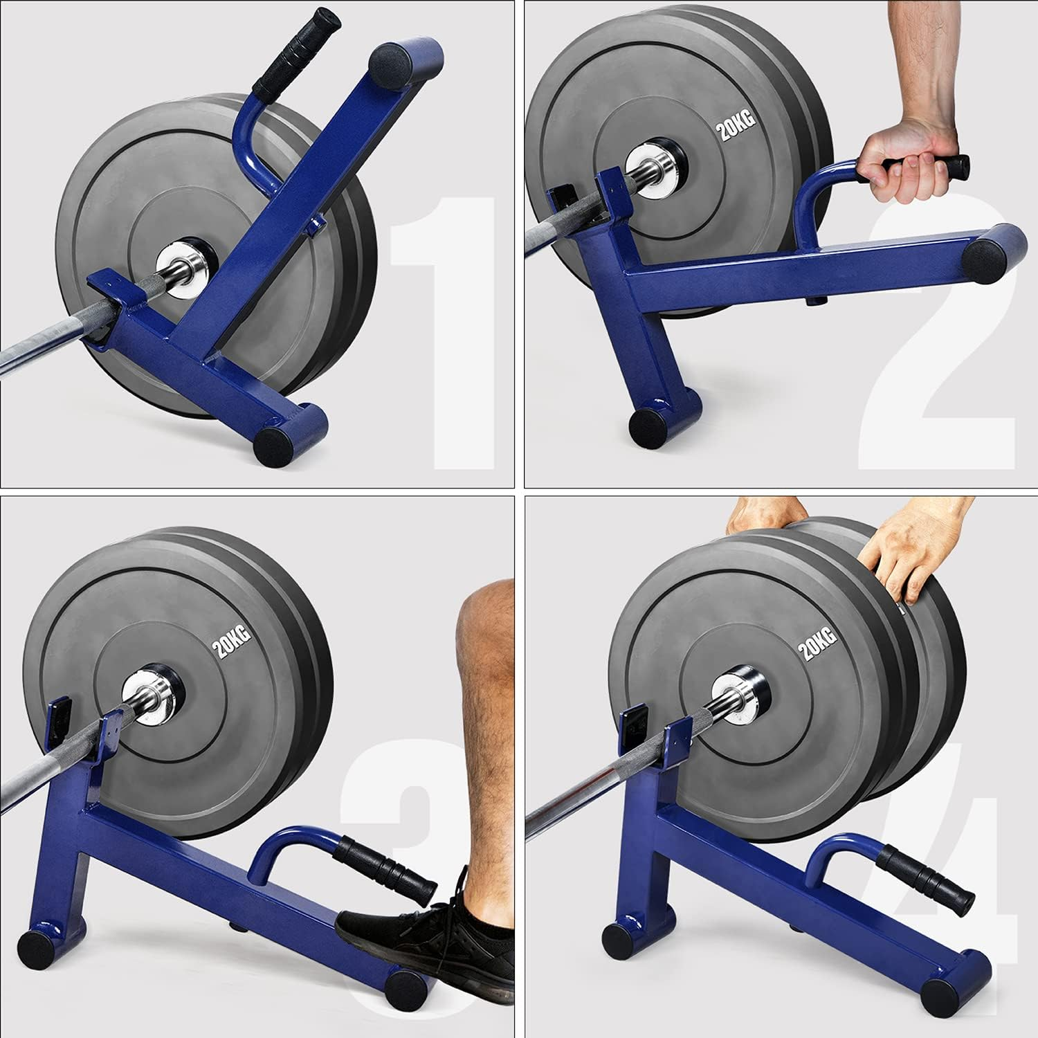 Yes4All Deadlift Jack/Barbell Stand for Weight Training, Deadlift Exercises, Powerlifting, Suitable for Loading and Unloading Heavy Barbell Plates image number 3
