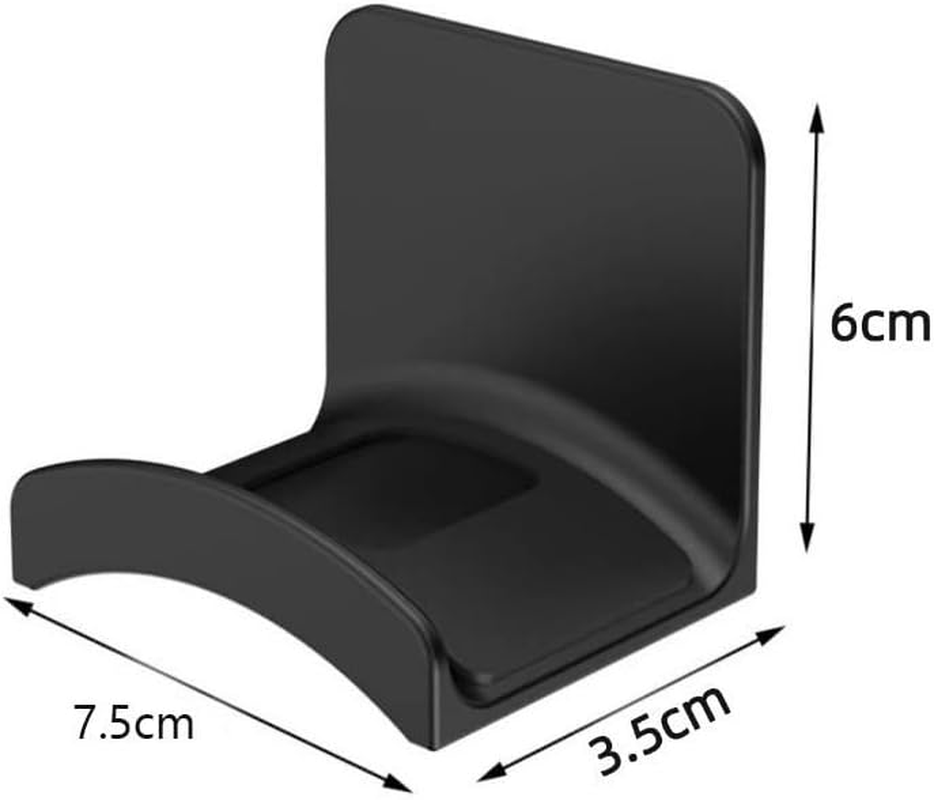 Gaming Earphone Hanger Wall Mount, 2Pack Universal Stick on Adhesive Gaming Earphones Hanger,Universal Desk Wall Mount Adhesive Hanger for Gaming Earphones, Black image number 6