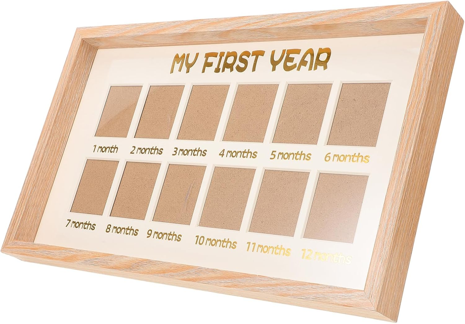 Kisangel Milestone Photo Frame for Display Fun Creative Home Decor for Shower Present Design for Tabletop Use