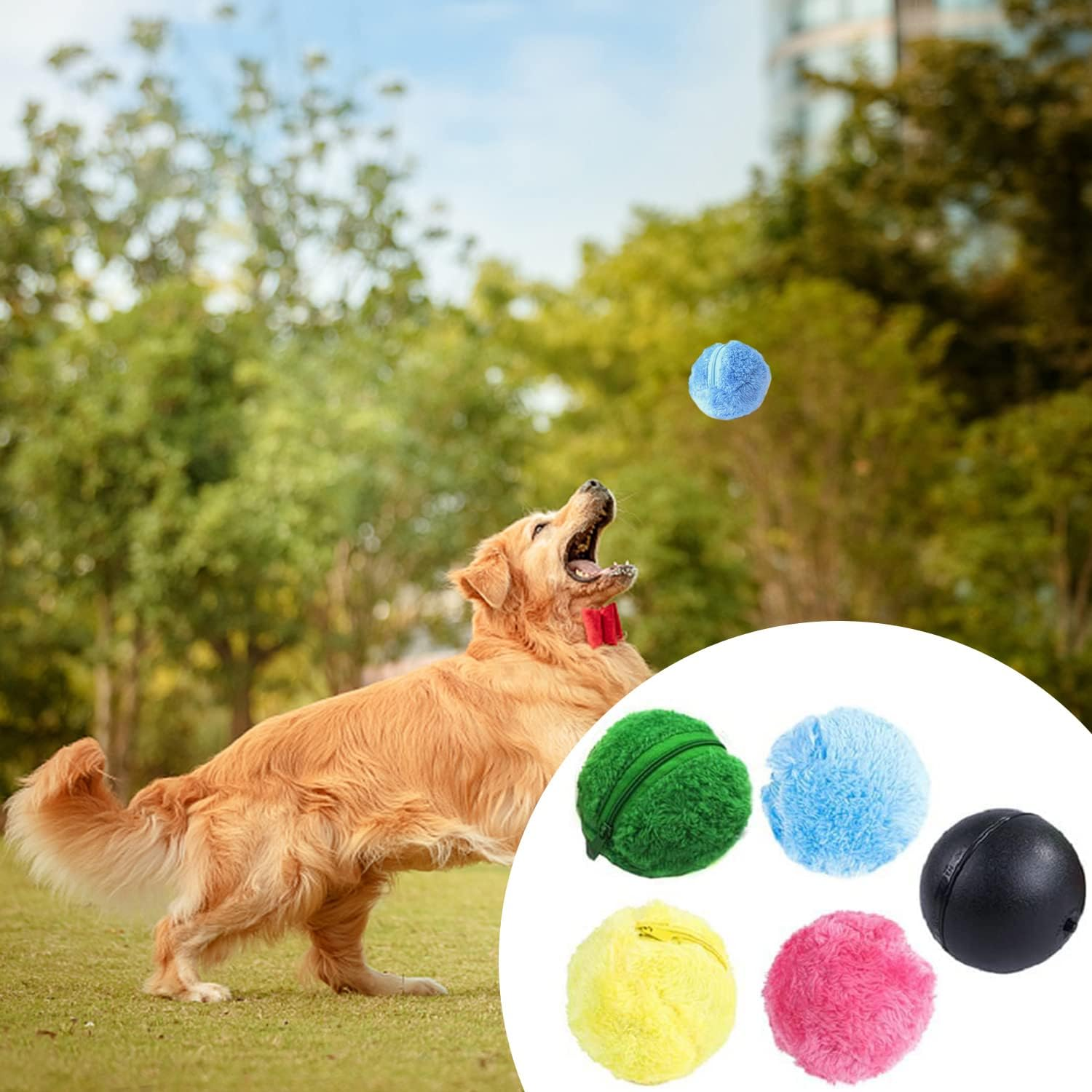 Yumsur Active Rolling Ball Dog, Self-Rolling Ball Dog, Electric Ball, Dog, Interactive Toy Cat Ball