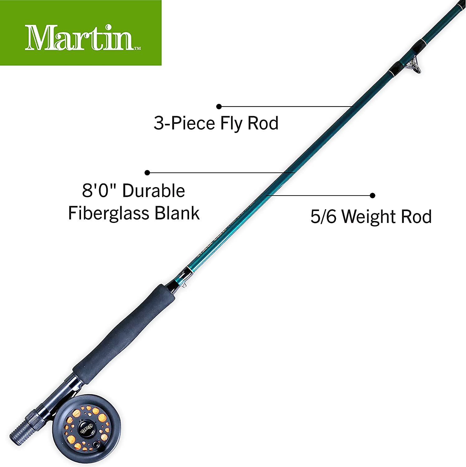 Martin Complete Fly Combo 8Ft0 In. 3Pc 5/6Wt MRT56TK 6L image number 5
