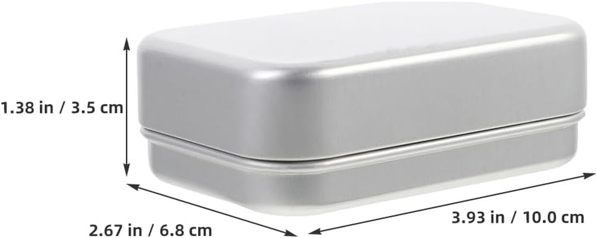 Baluue 2Pcs Bar Soap Holder Dish, Double Layer Metal Travel Soap Case with Lid for Shower, Portable Travel Size Toiletries Camping Essentials for Gym, Dorm, Bathroom, Silver Aluminium image number 2