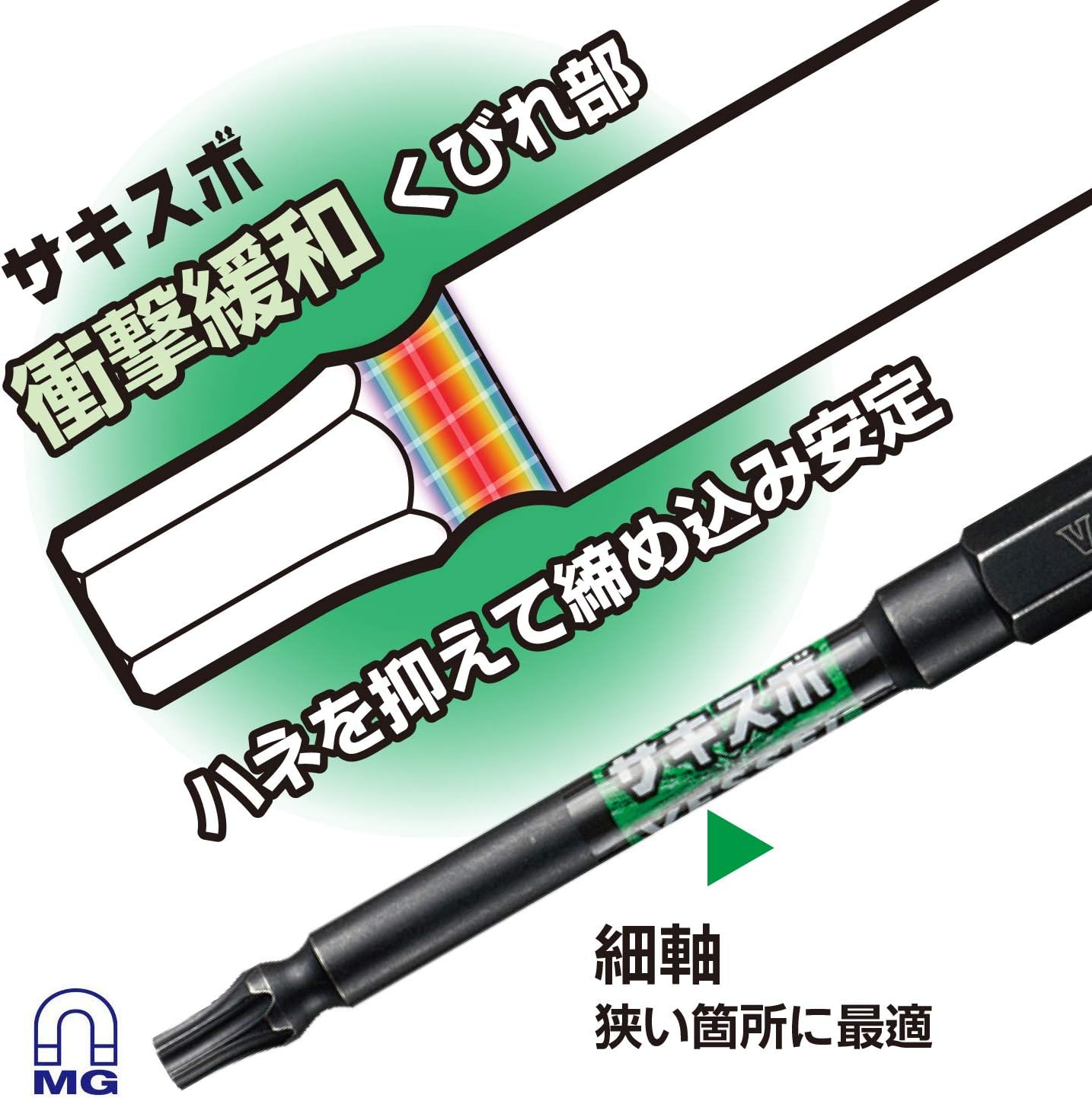 Vessel SS16T-5PSA Torx Screwdriver Bit Set, Set of 5 (Holder Included) image number 4