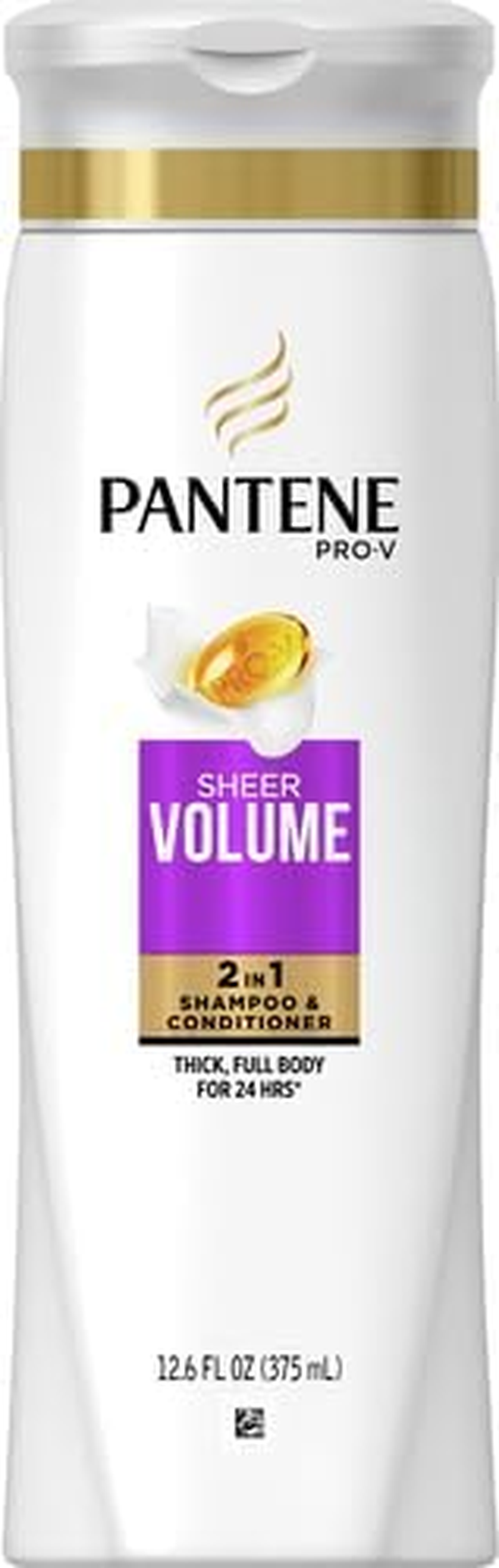 Pantene Pro-V Fine Hair Solutions 2 in 1 Flat to Volume Shampoo & Conditioner by Pantene for Unisex - 12.6 Oz Shampoo & Conditioner, 378 Ml image number 2