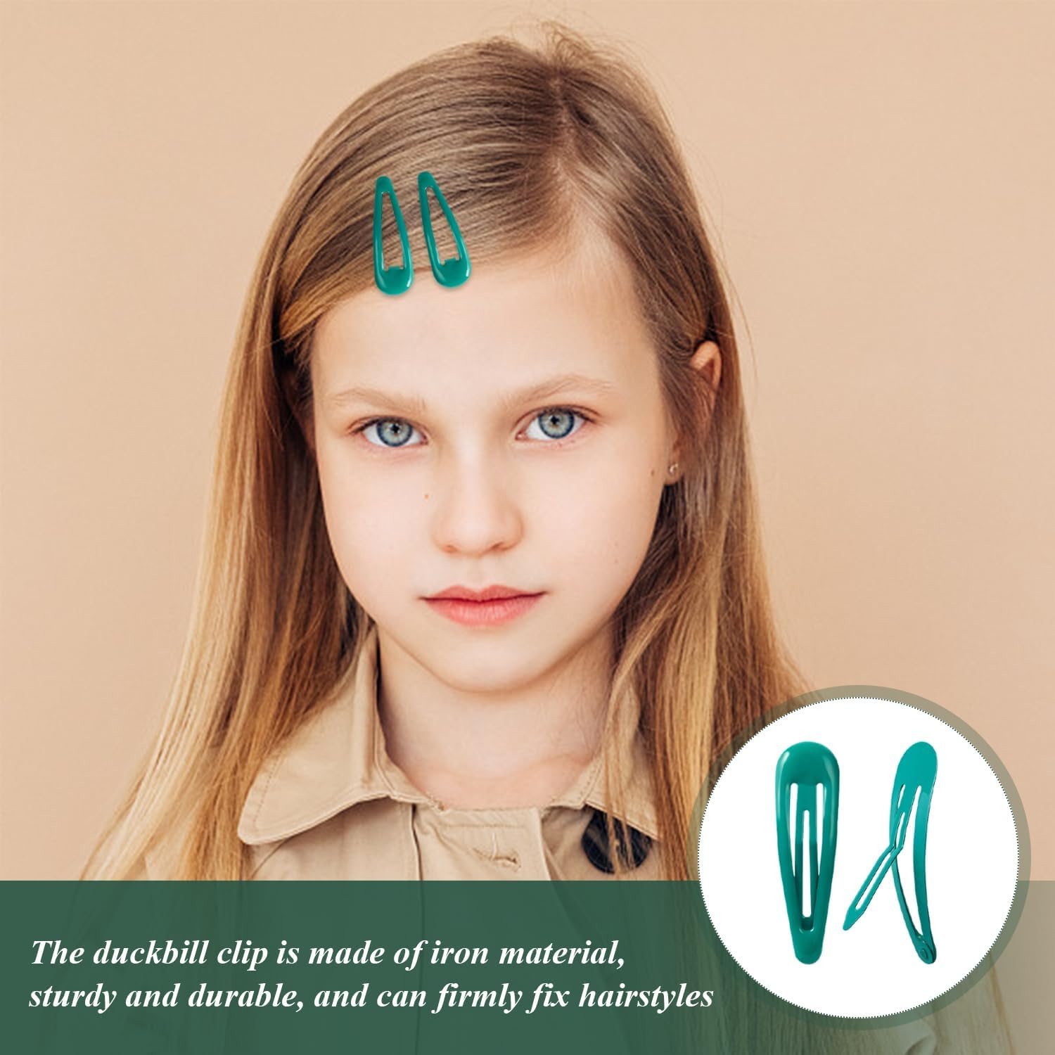 3 Bow Hair Clips, 10 Hair Clips, Personality Green Duck Bill Clips, Women Fashion Hair Accessories, Decorations for Clothing, Hairstyle. image number 5